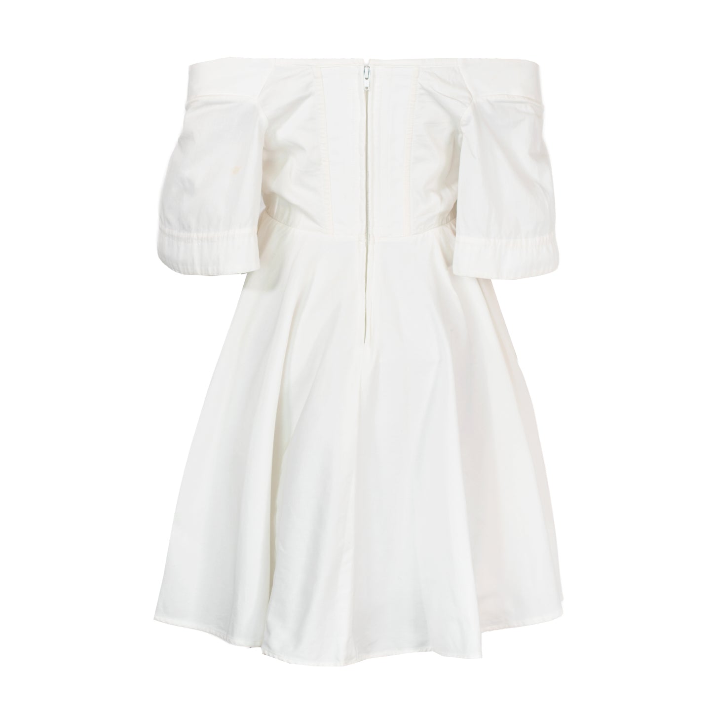 SS 1994 White Cotton Dress with Built-in Corset