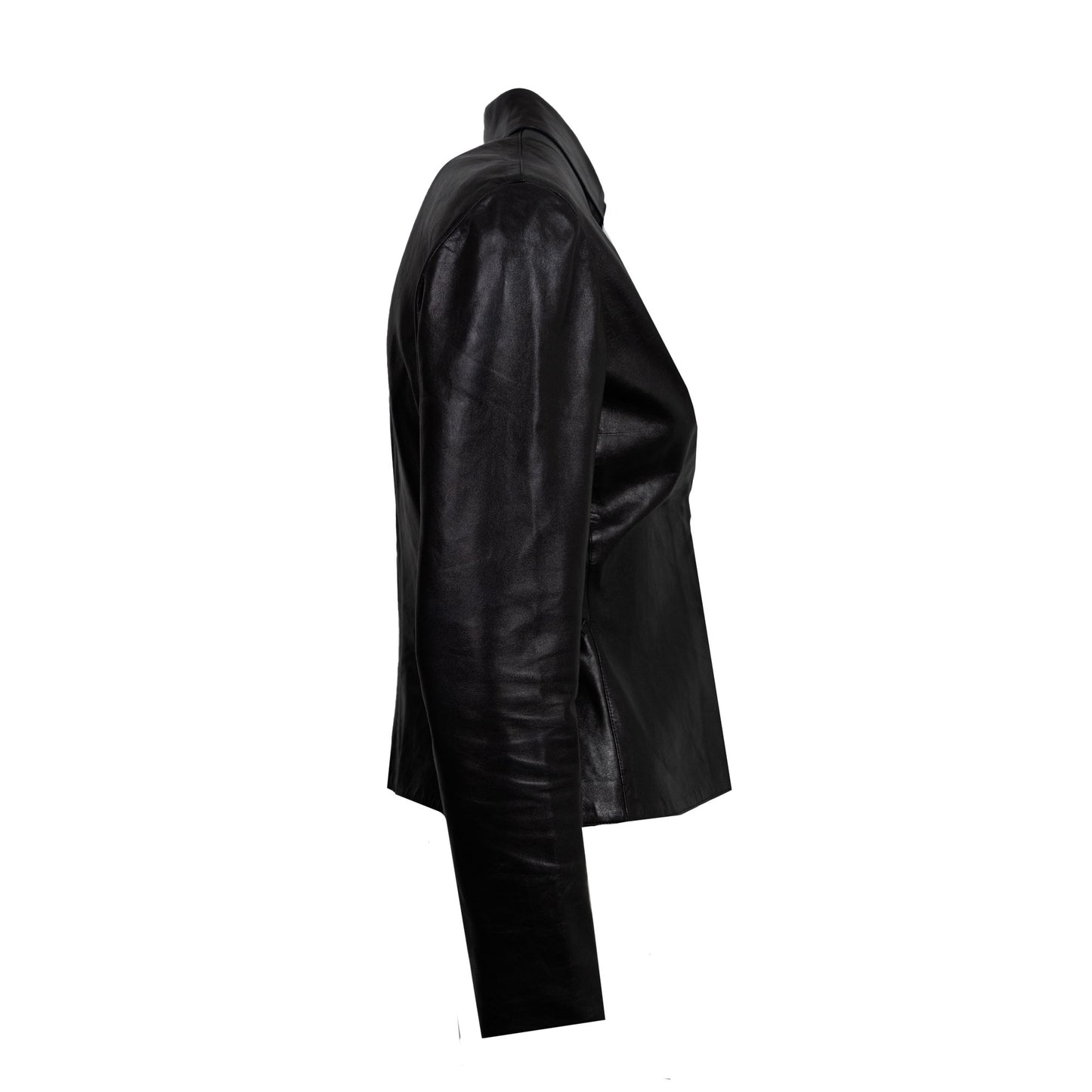 SS 2000 Tom Ford Leather Black Blazer