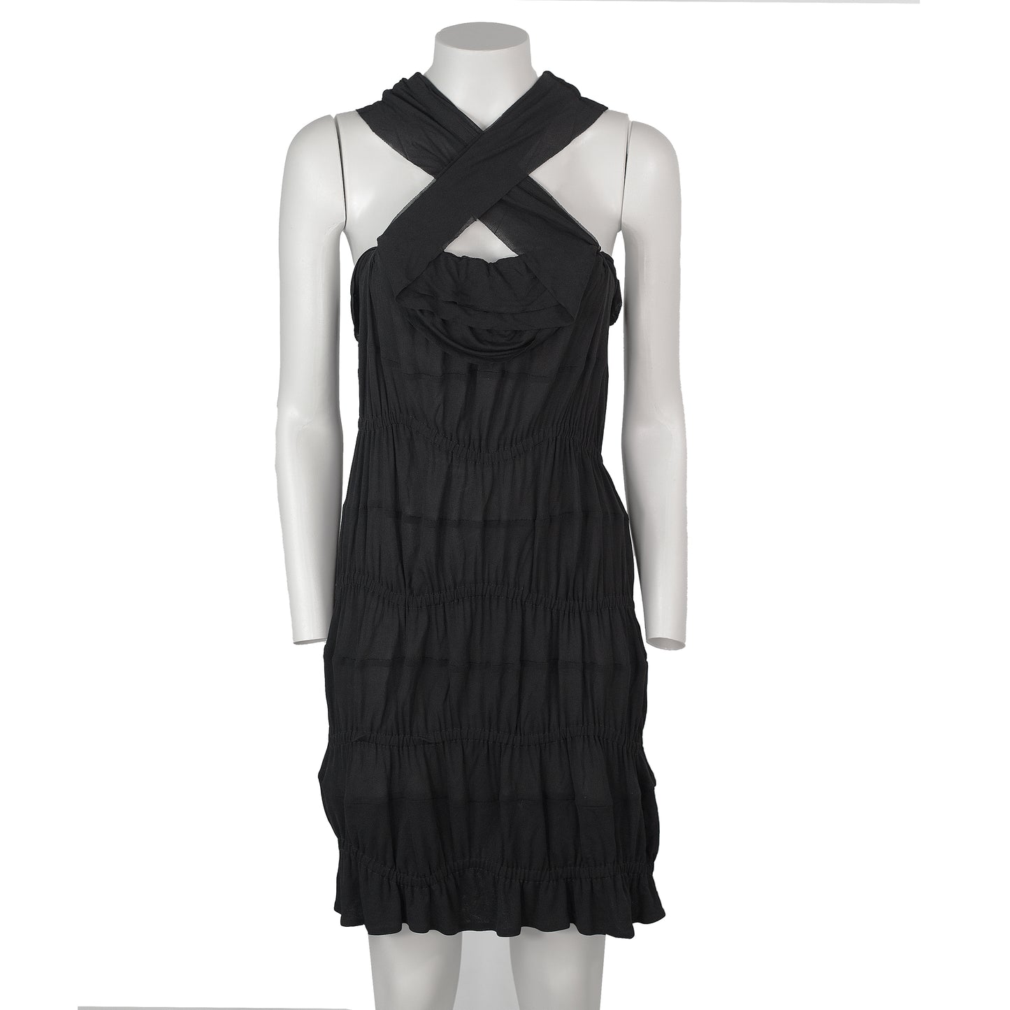 FW 2001 Black Ruffle Dress