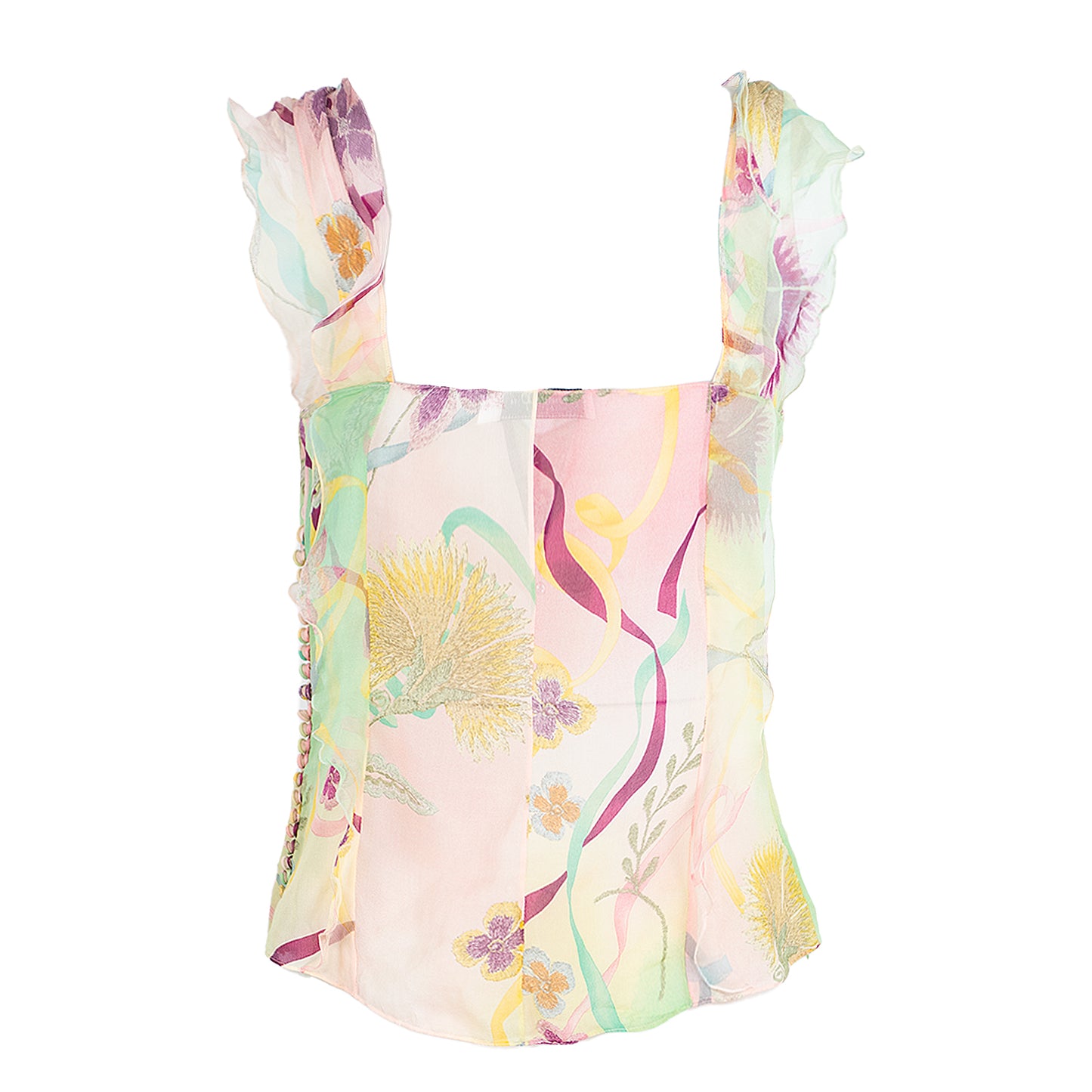 SS 2003 Silk Patchwork Top