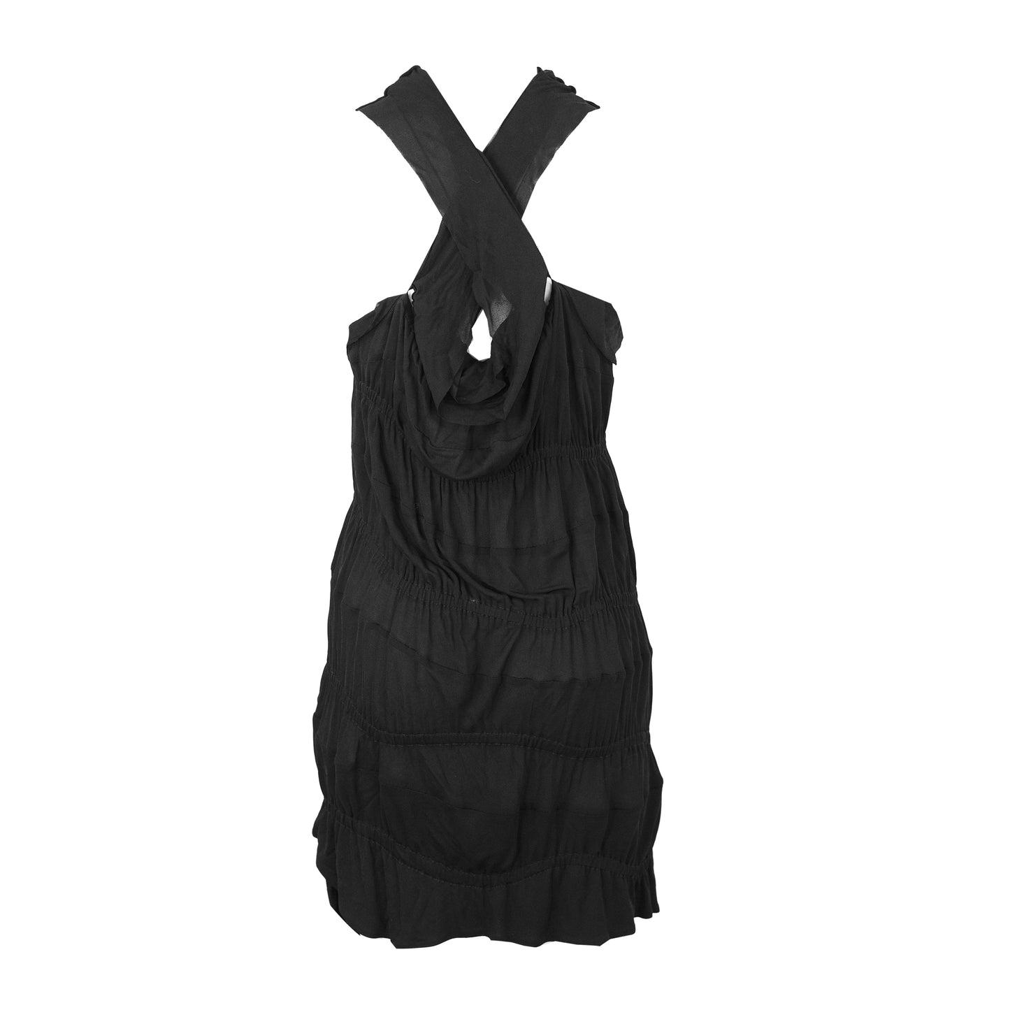 FW 2001 Black Ruffle Dress