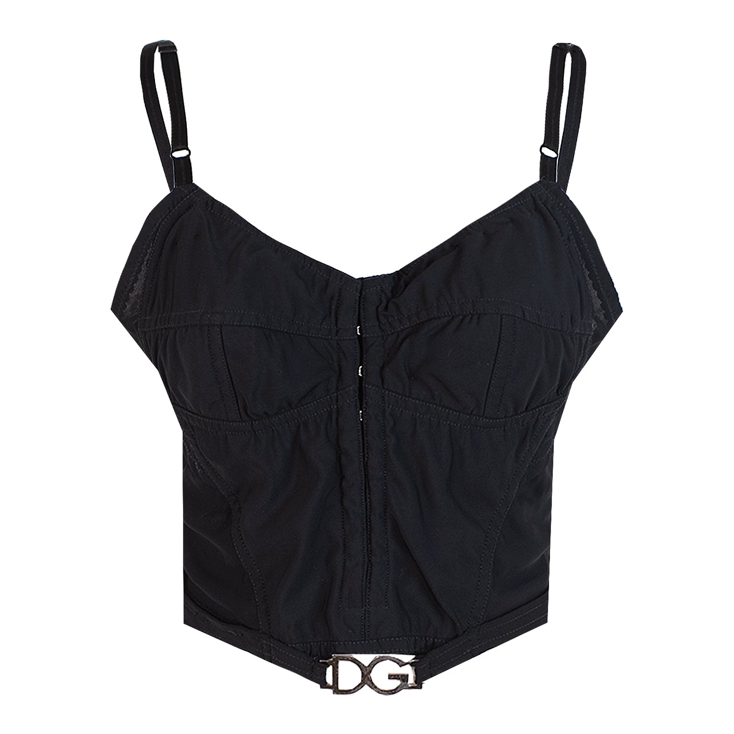 FW 1999 Metallic Logo Bustier