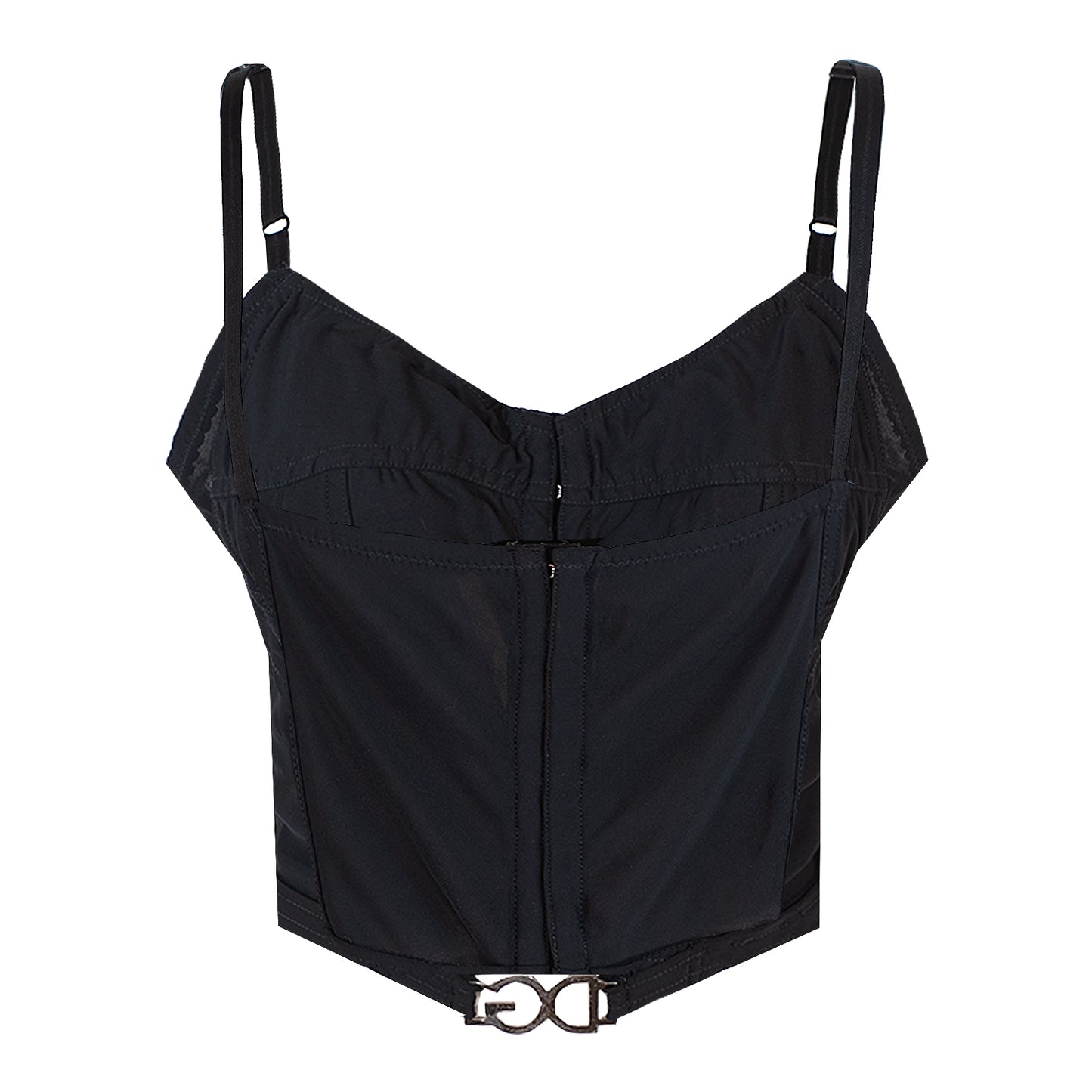 FW 1999 Metallic Logo Bustier