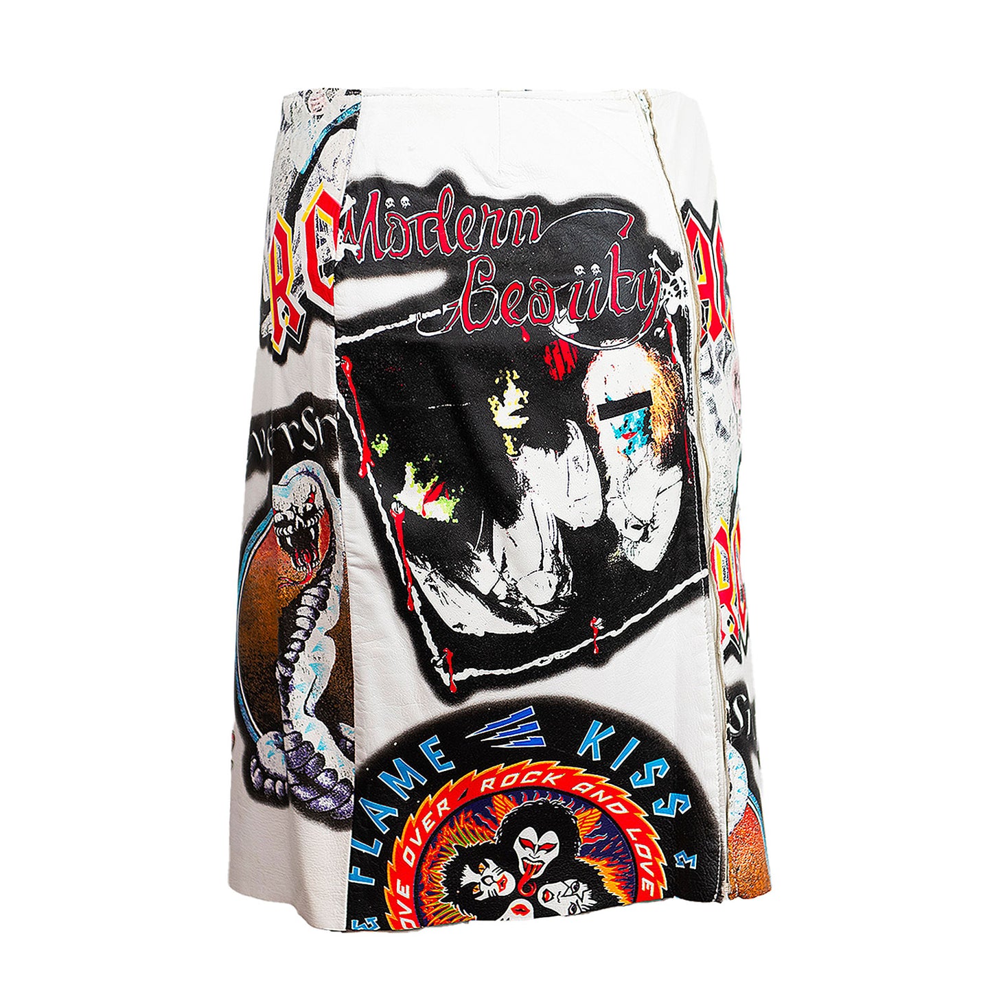 FW 2001 Rock Leather Skirt