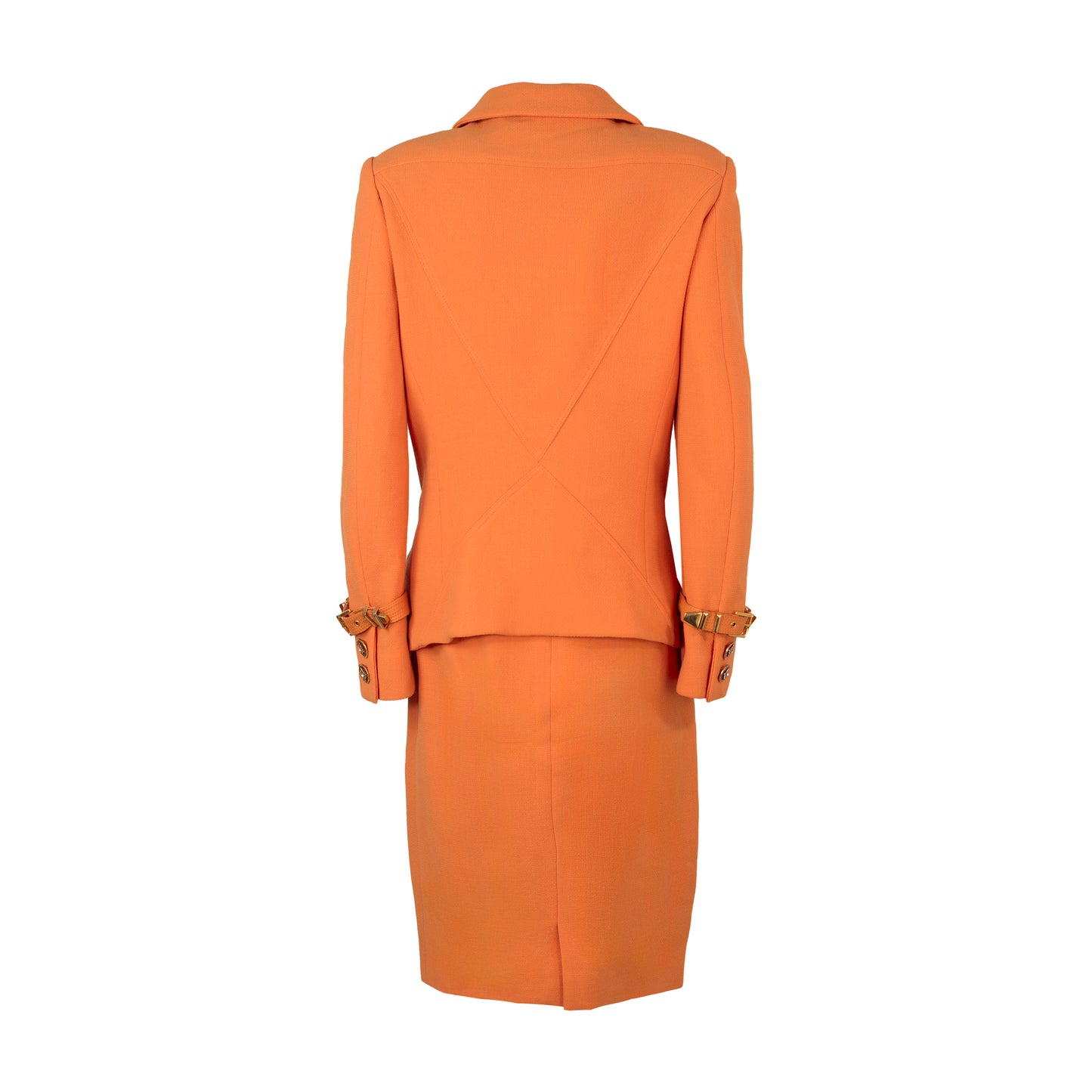 FW 1992 Orange Bondage Tailleur