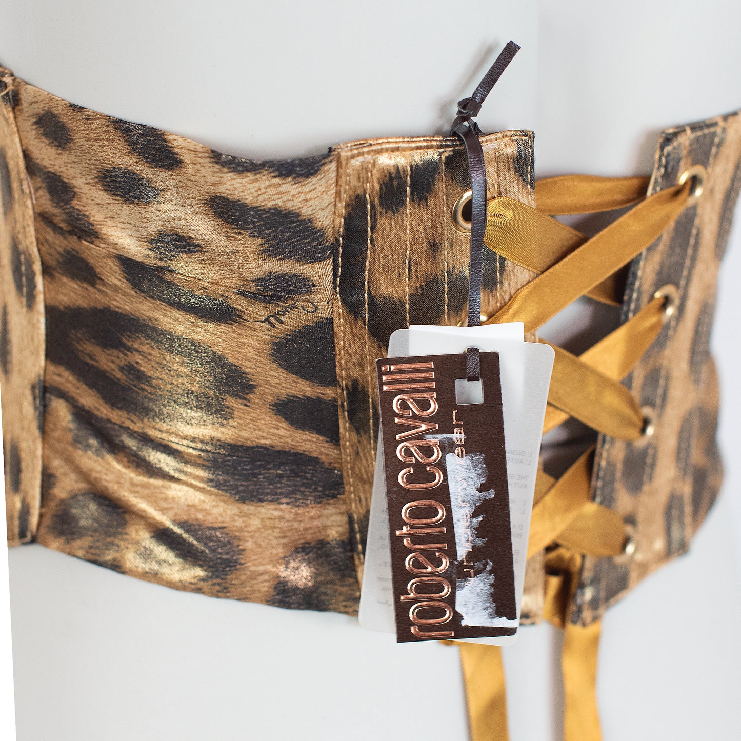 SS 2003 Leopard Silk Corset