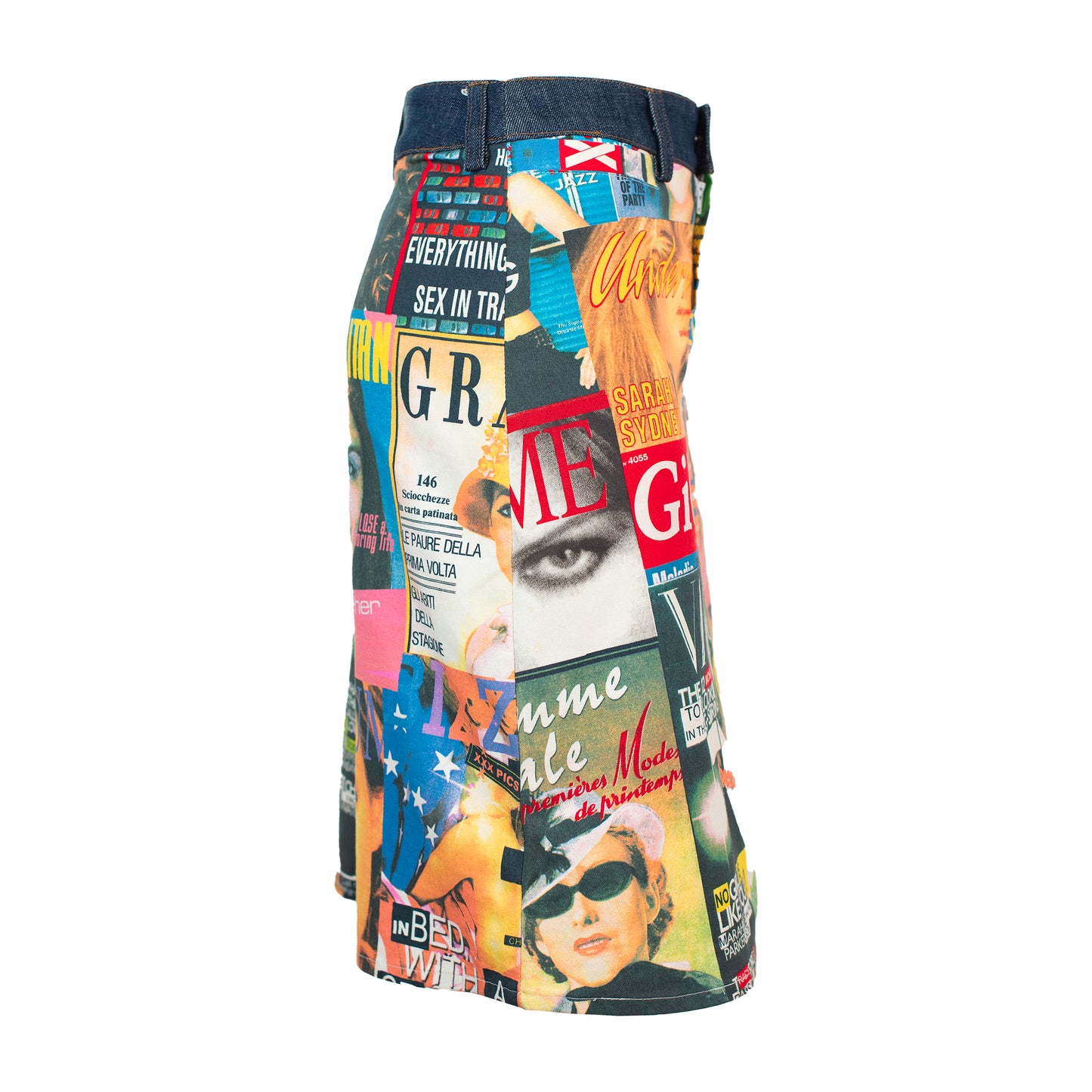 '00s Poster Magazine Skirt