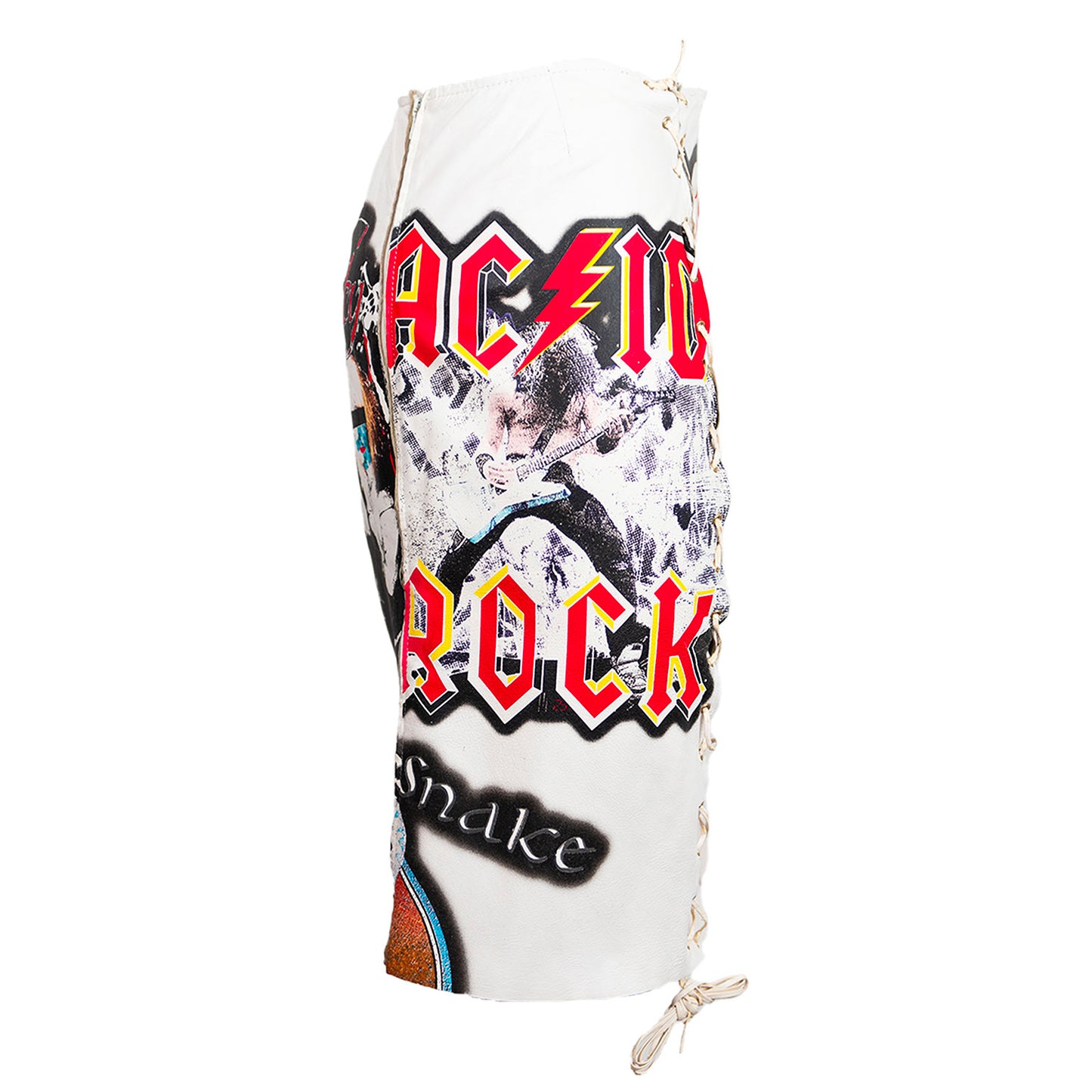 FW 2001 Rock Leather Skirt