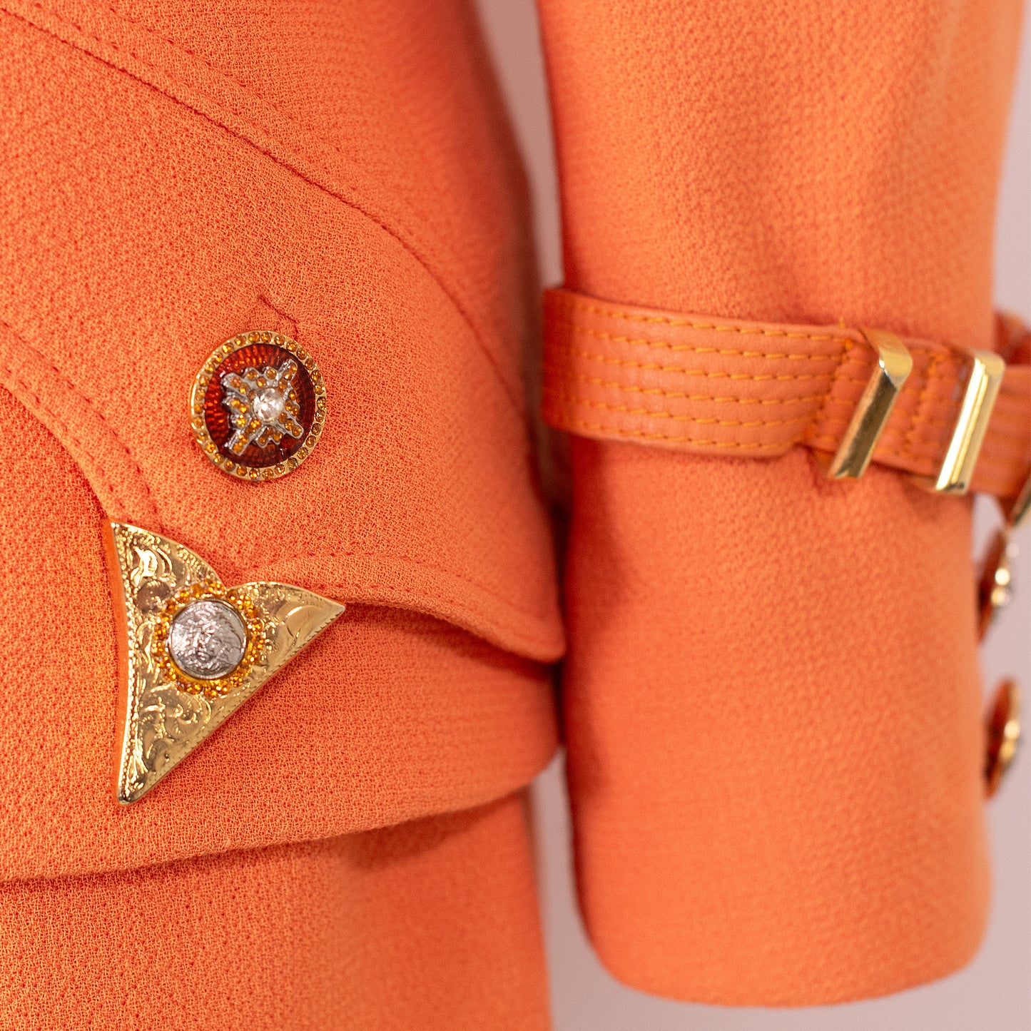 FW 1992 Orange Bondage Tailleur
