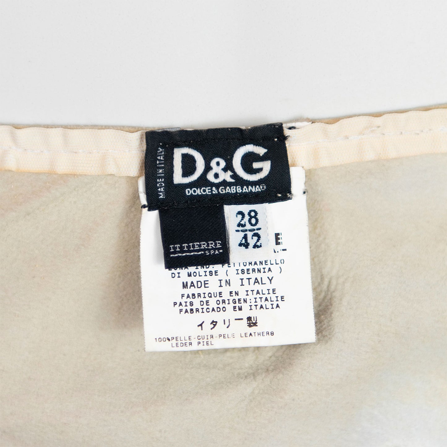 FW 2001 Rock Leather Skirt
