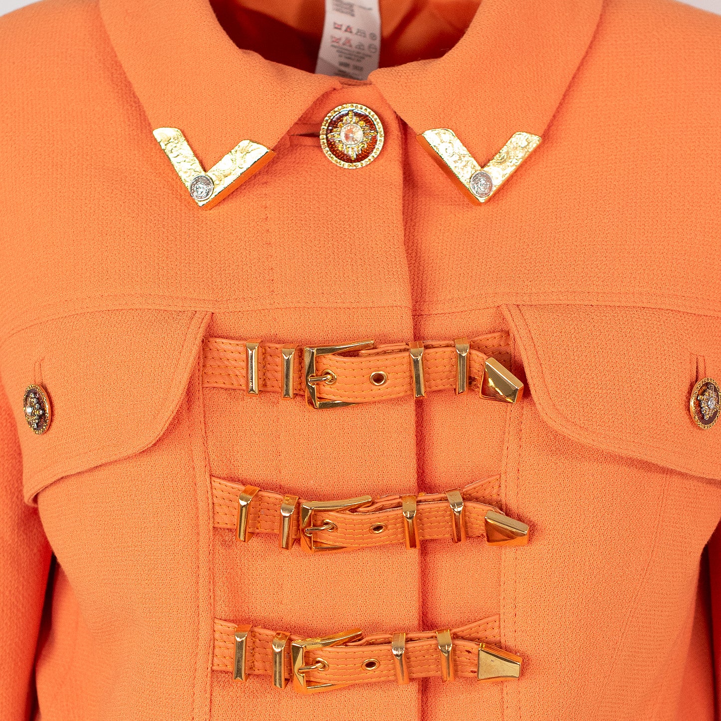 FW 1992 Orange Bondage Tailleur