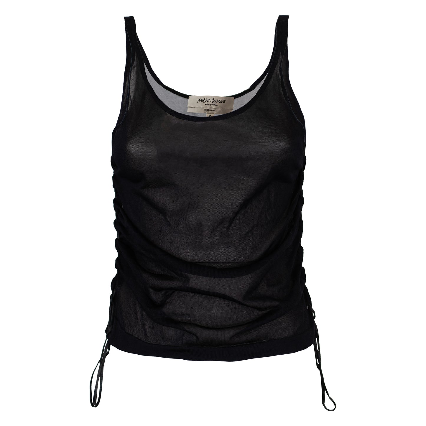 SS 2002 Silk Top with Leather Laces