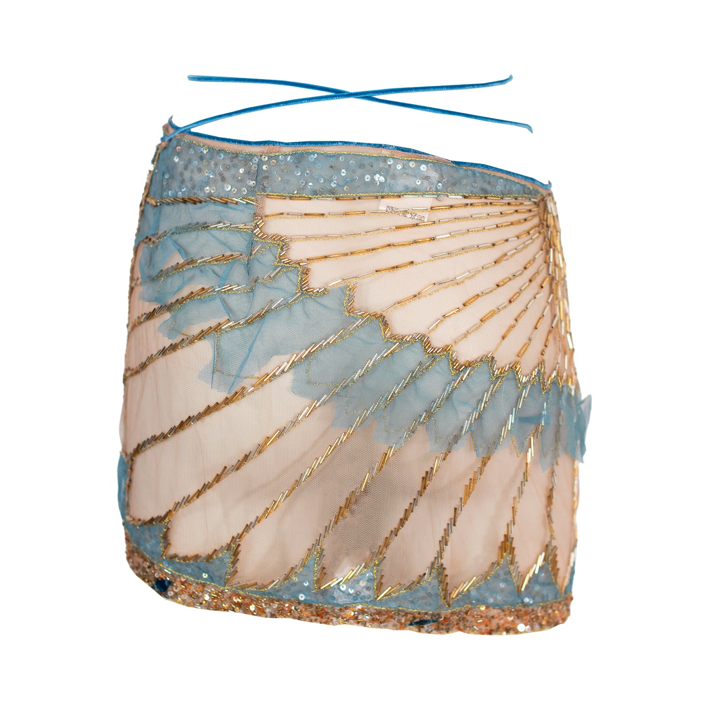 SS 2000 Embellished Wrap Skirt