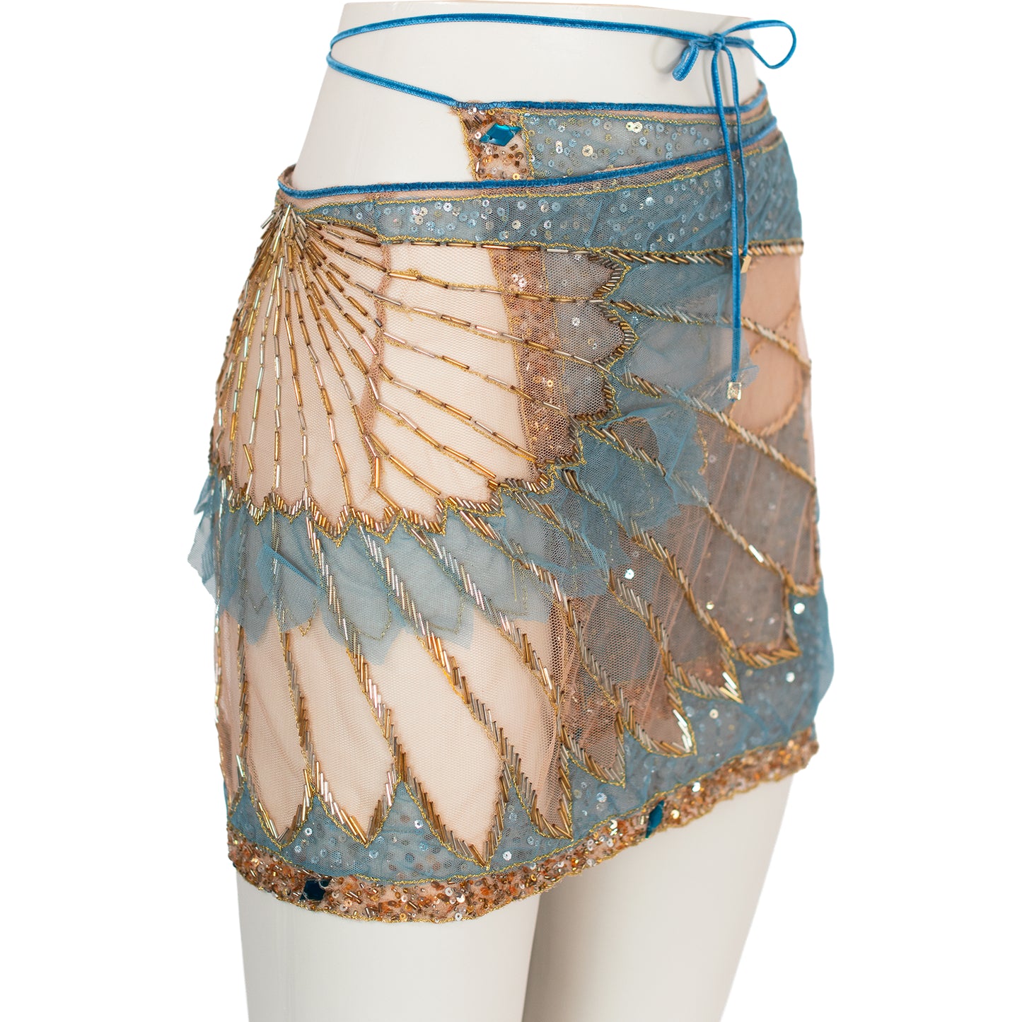 SS 2000 Embellished Wrap Skirt