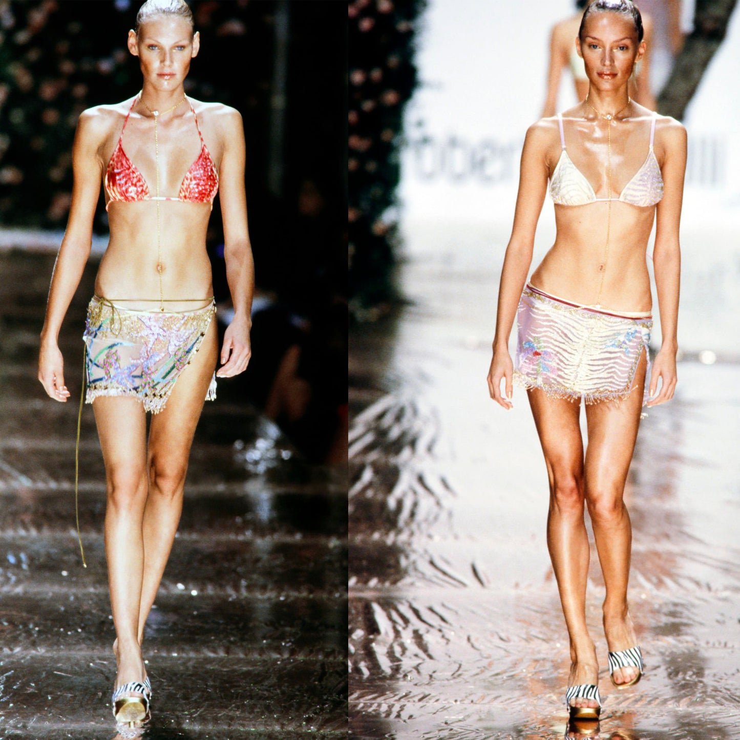 SS 2000 Embellished Wrap Skirt