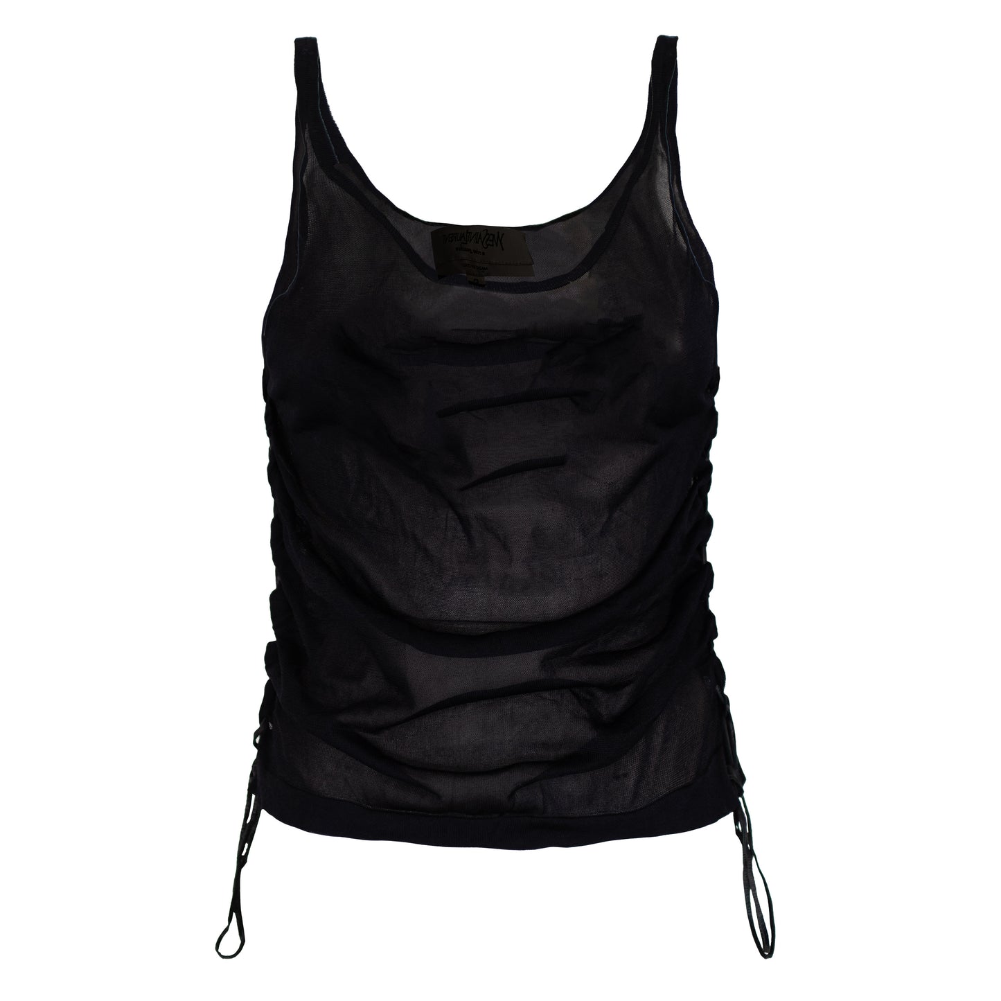 SS 2002 Silk Top with Leather Laces