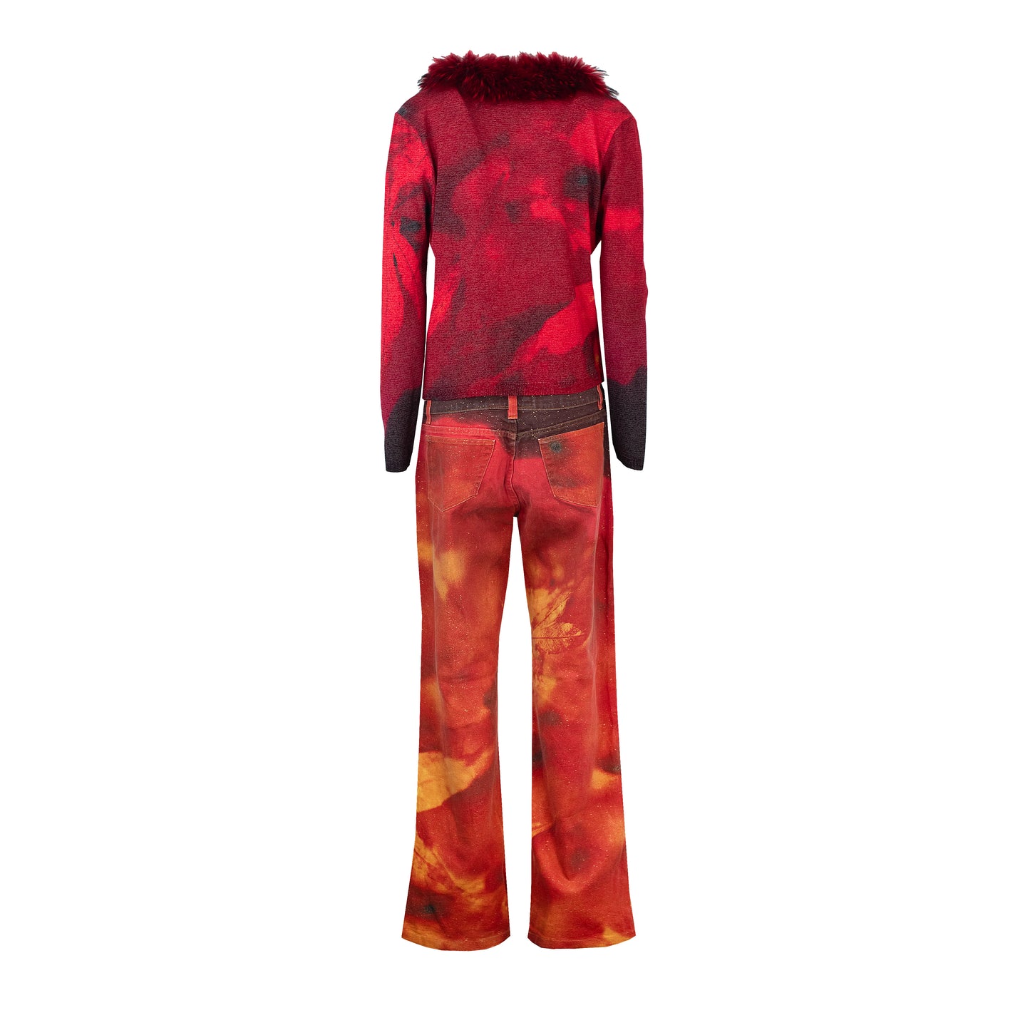 FW 1999 Cardigan and Jeans Set