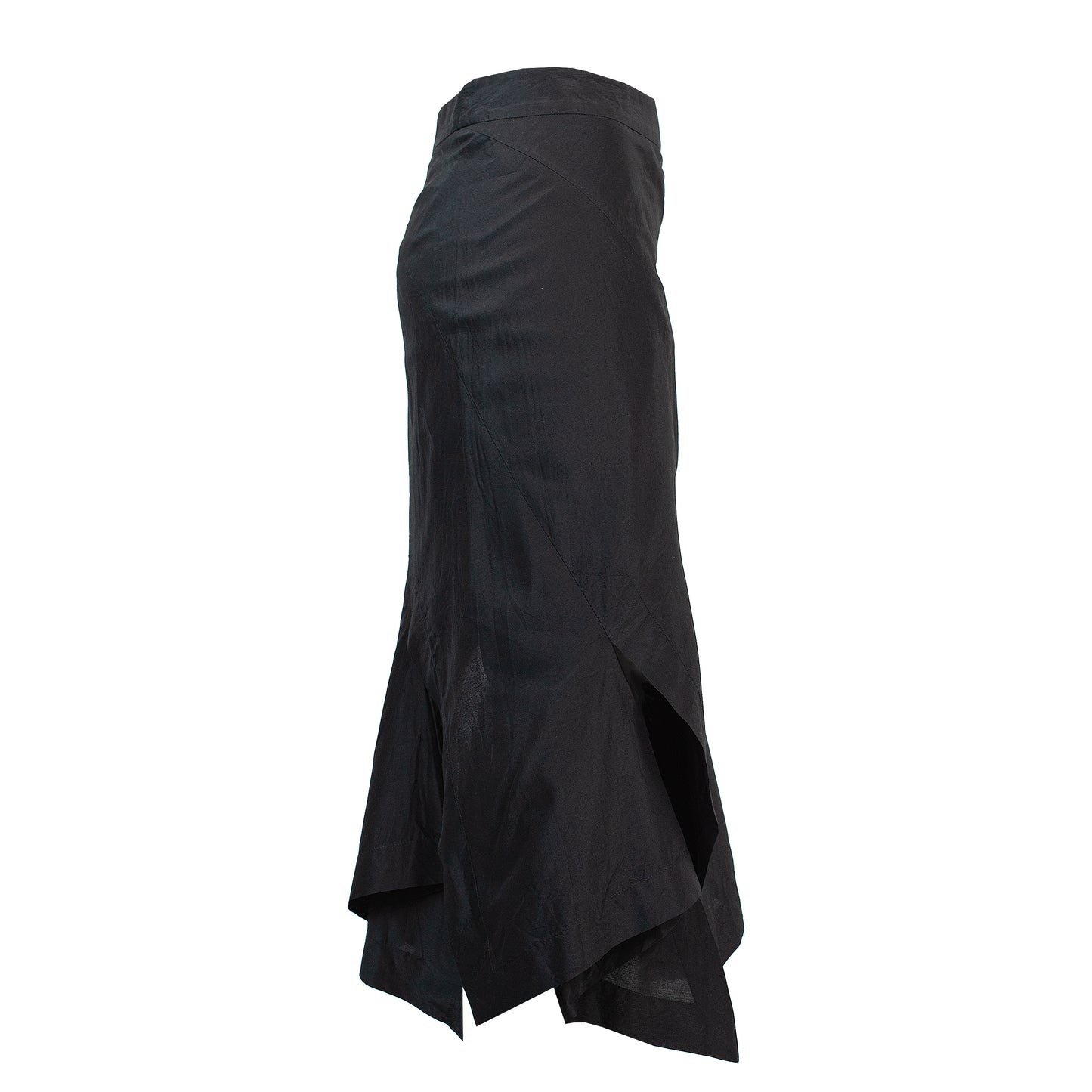 00's Black Twist Skirt