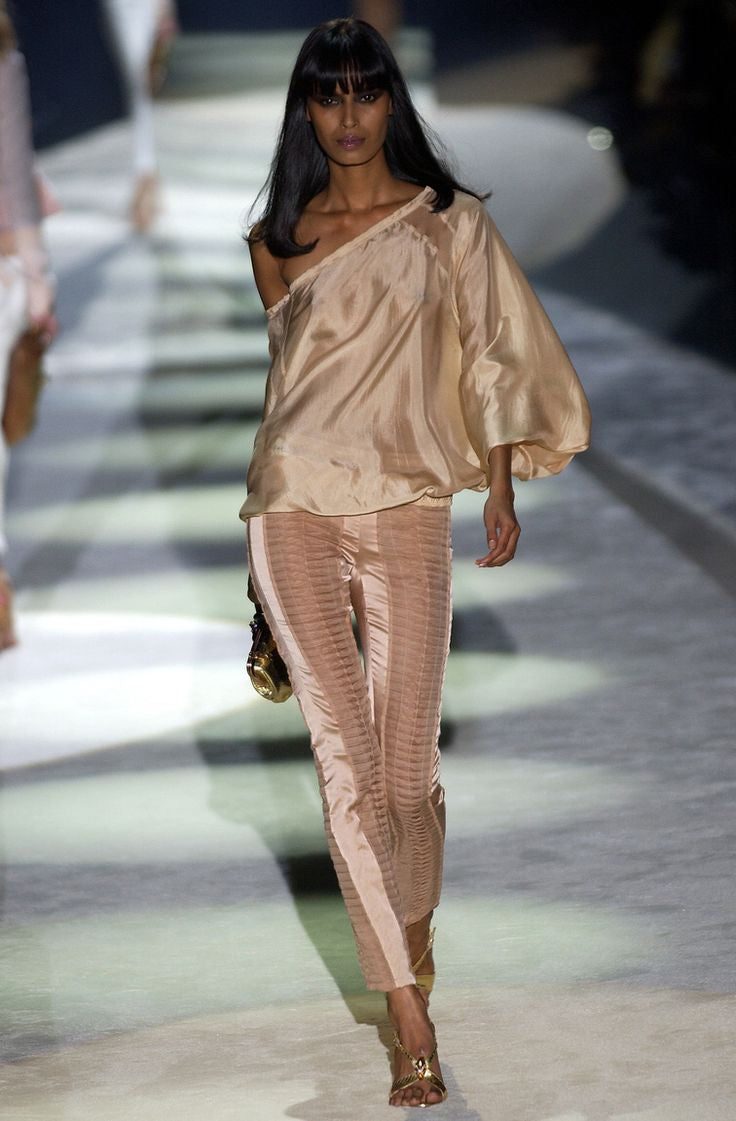 SS 2004 Pleated Silk Trousers