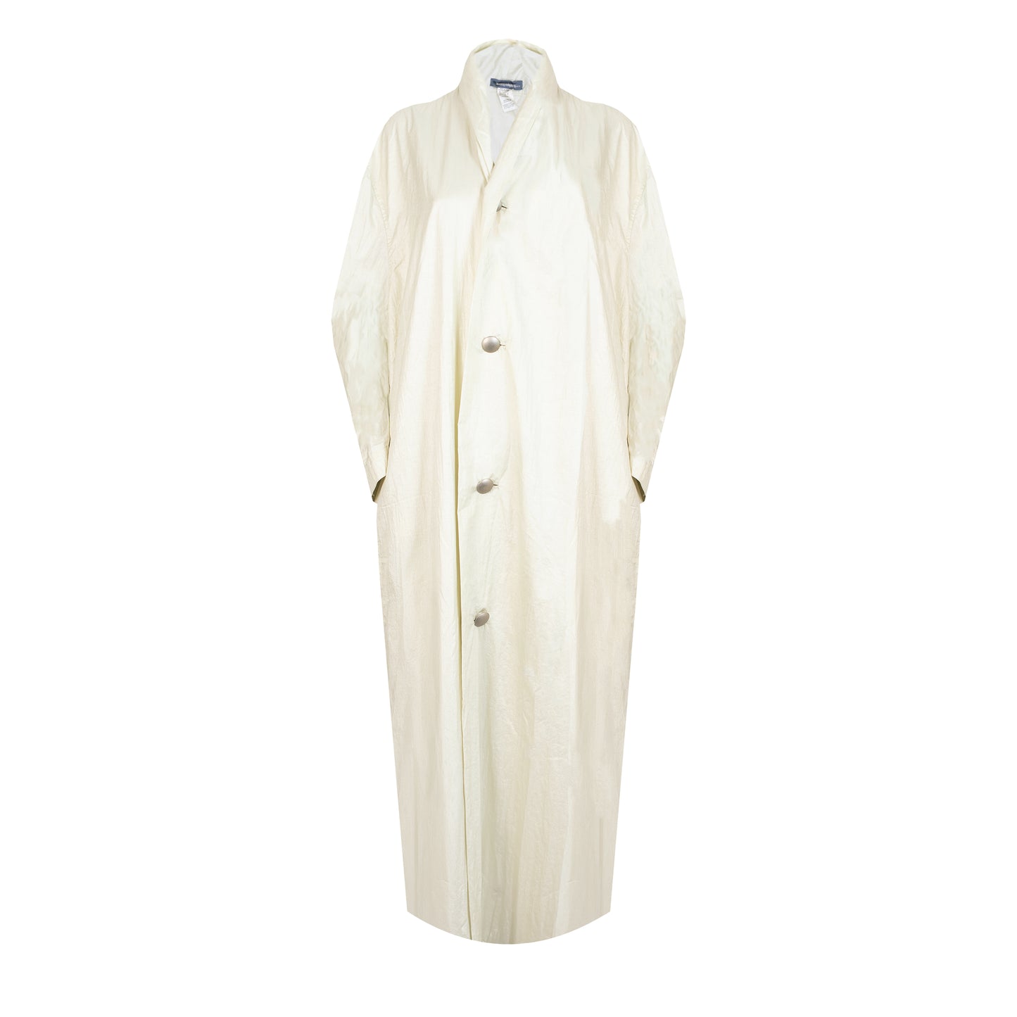 80's Off White Nylon Trench