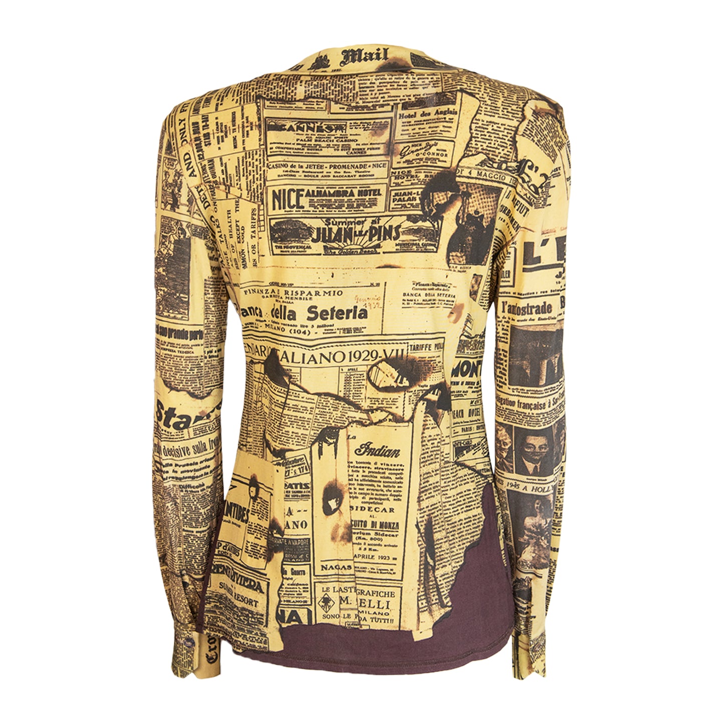 FW 1997 Newspaper Shirt