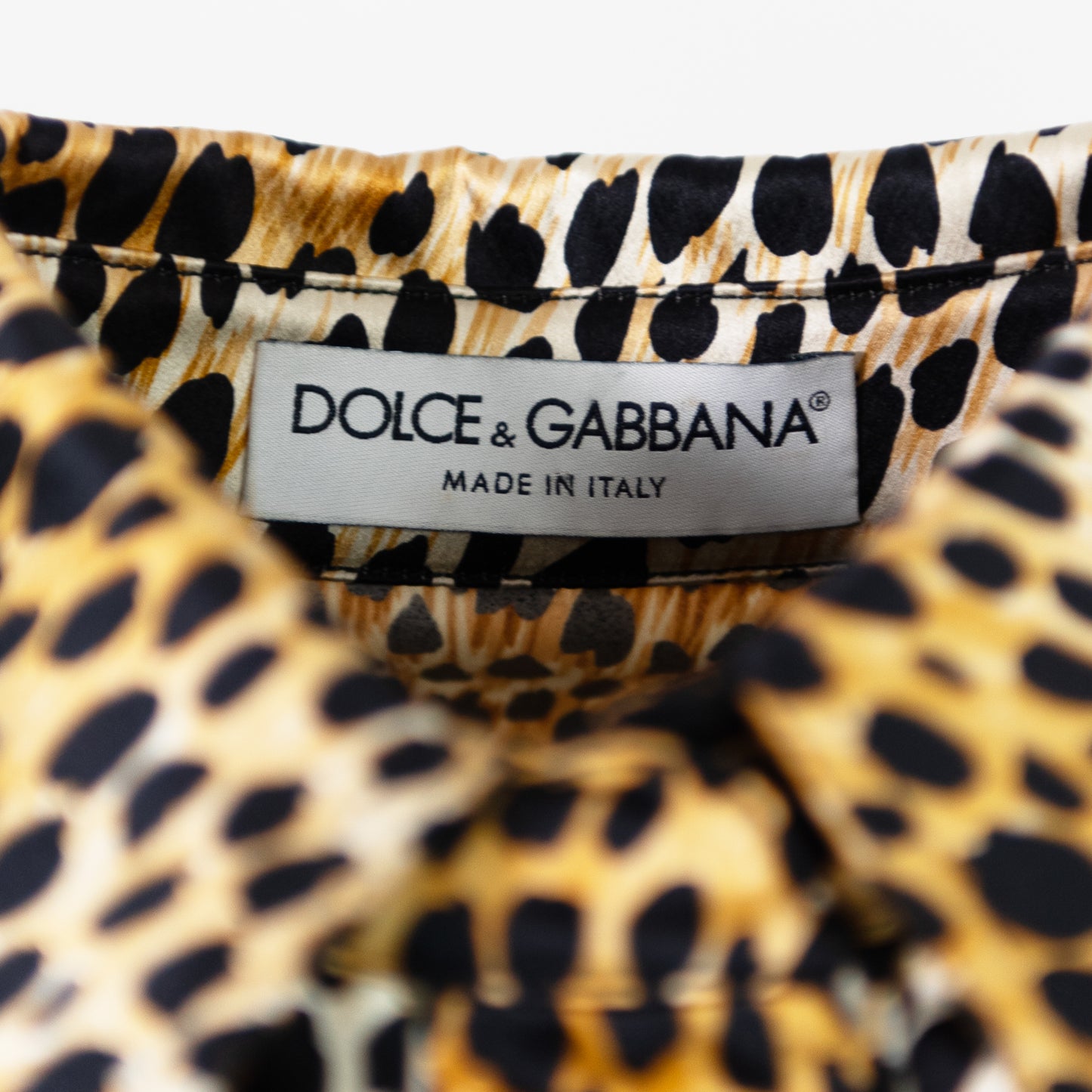 SS 1996 Leopard Silk Corset Shirt