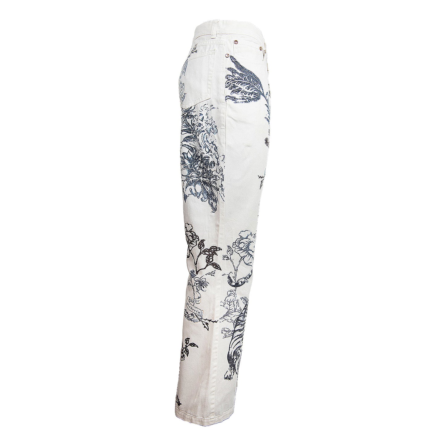 SS 2003 White Tattoo Jeans