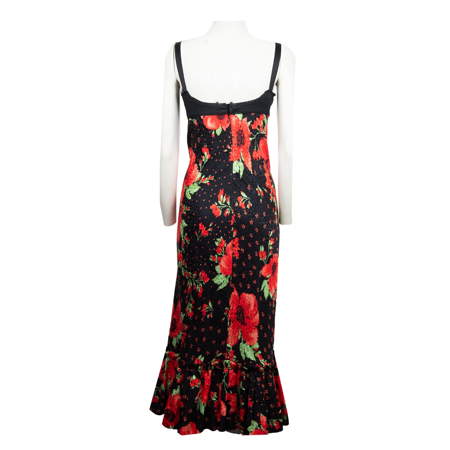 00's Floral Flamenco Bra Dress