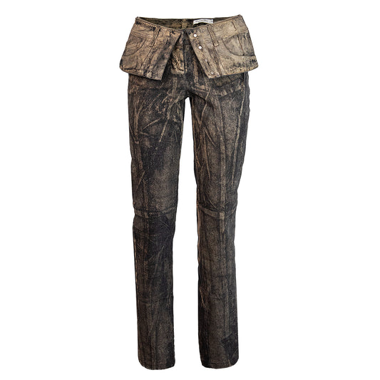 FW 2006 Painted Denim Trousers