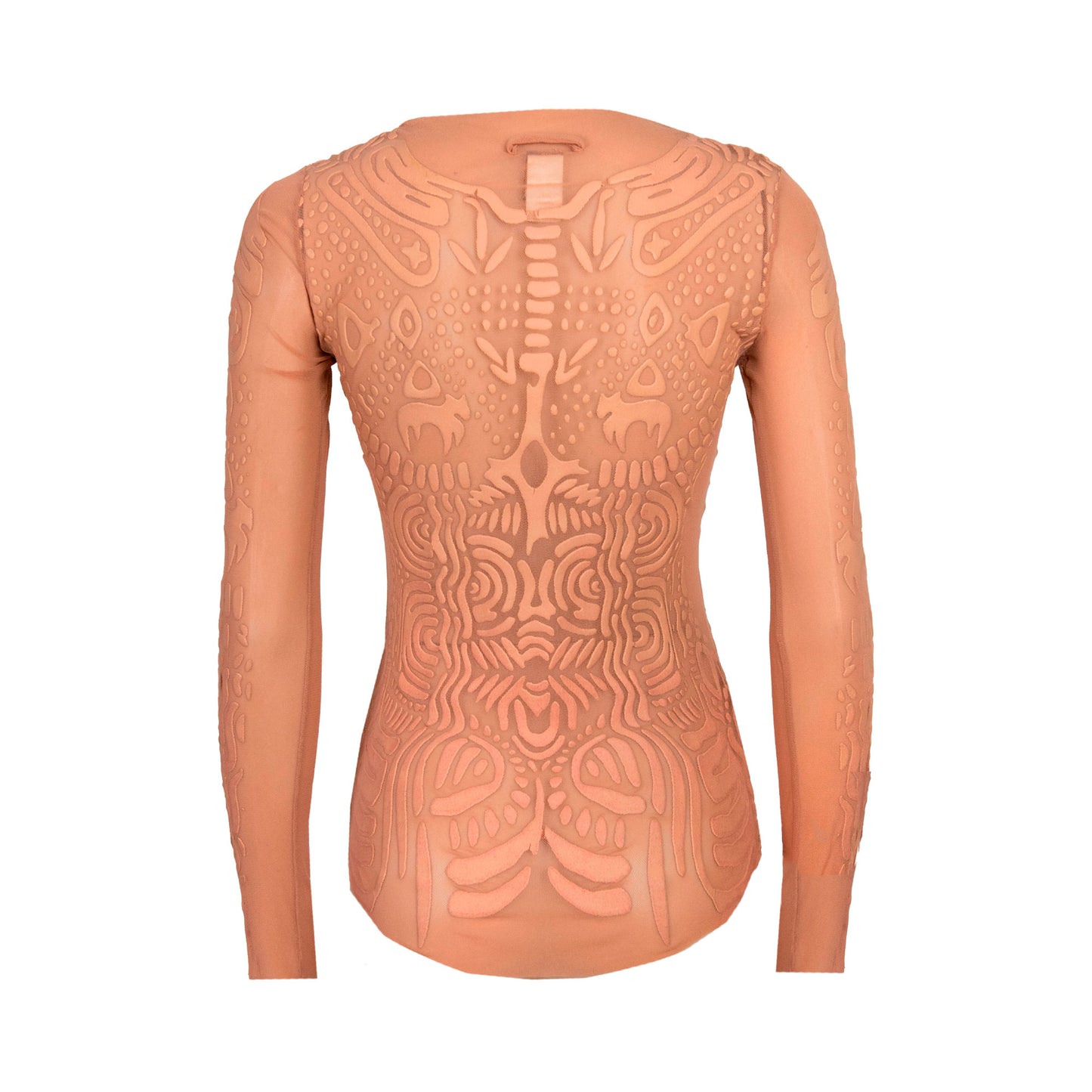 SS 1996 Trompe-l'œil Pink Mesh Top