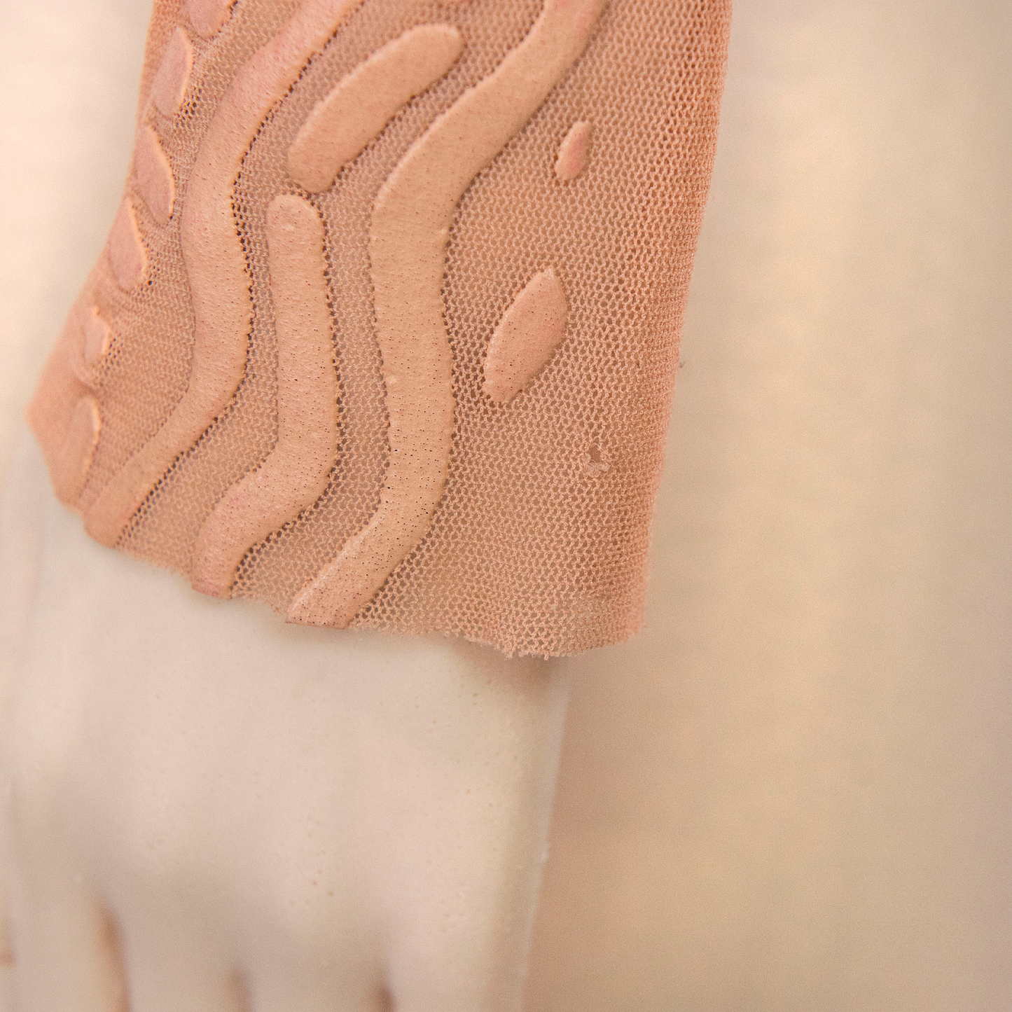 SS 1996 Trompe-l'œil Pink Mesh Top