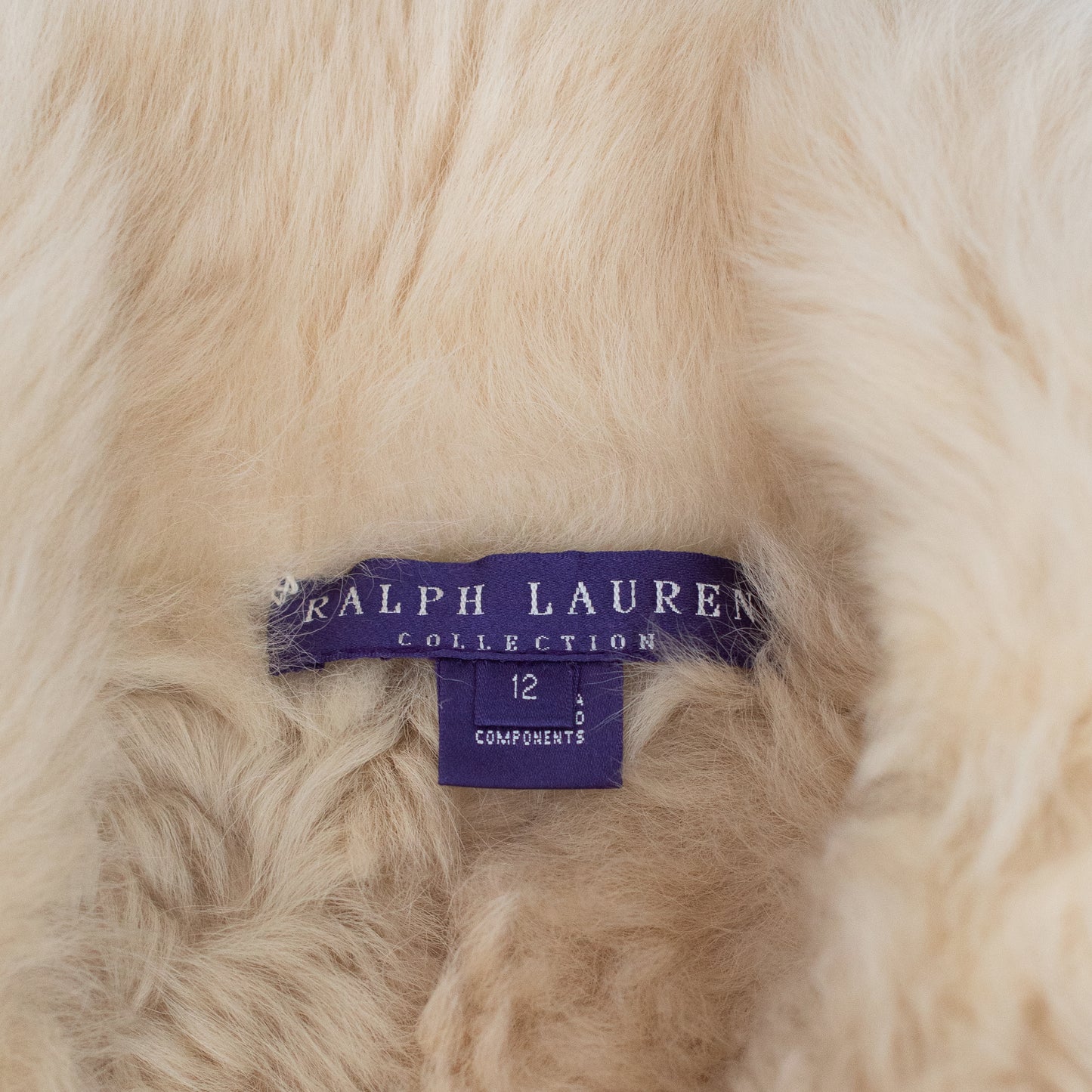 00's Embroidered Suede Shearling Vest