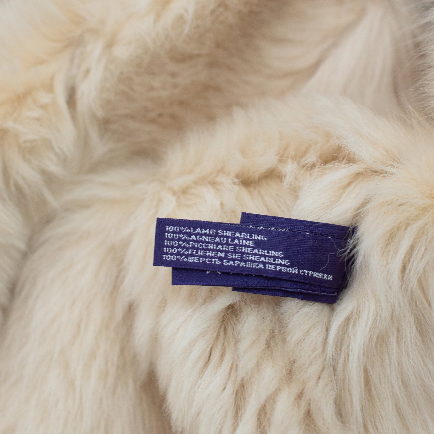 00's Embroidered Suede Shearling Vest