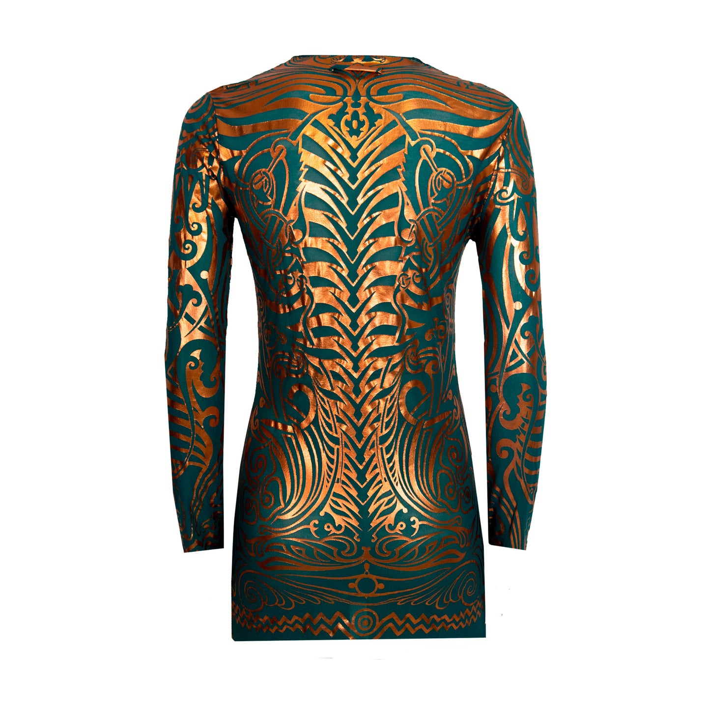 SS 1996 Trompe-l'œil Gold Dress