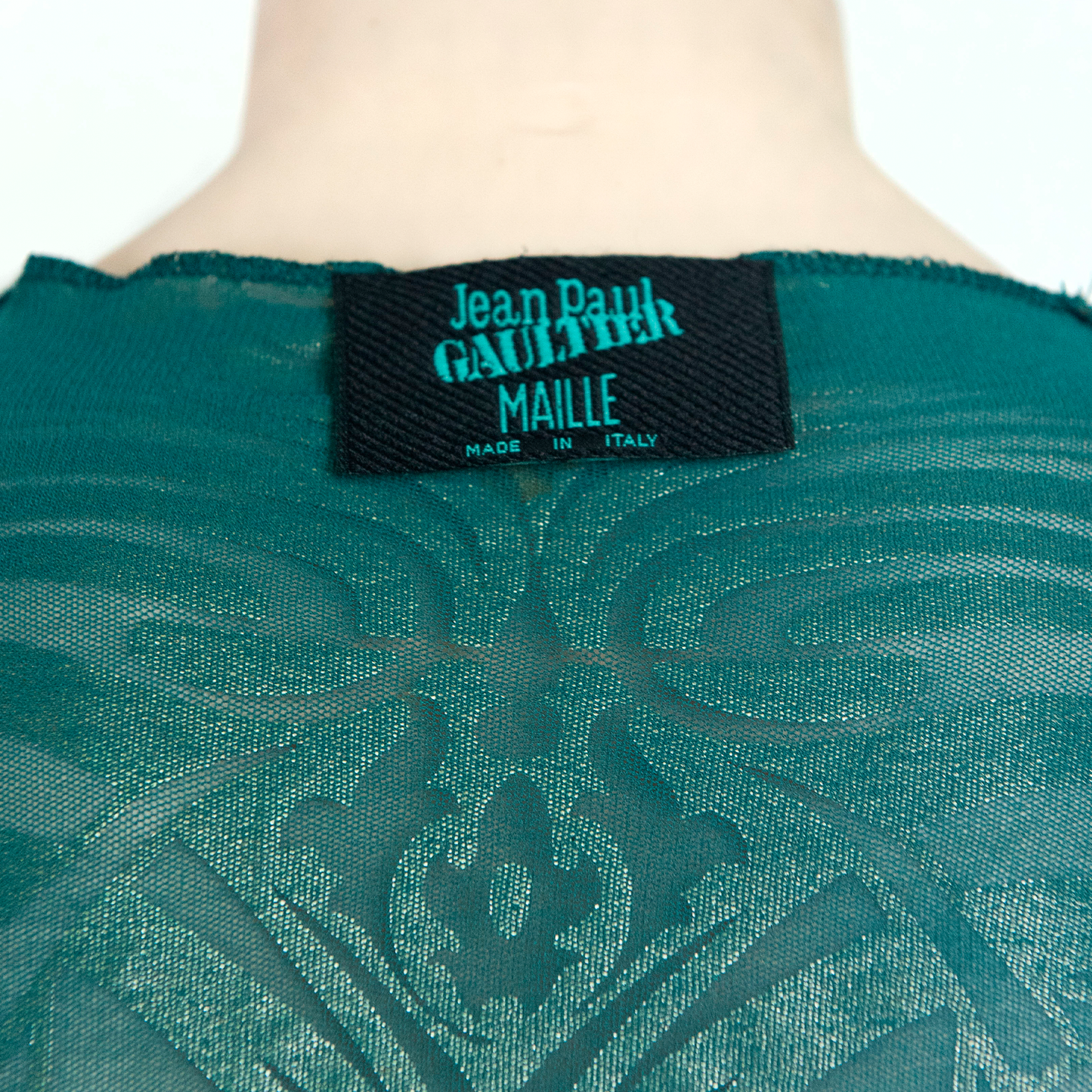 SS 1996 Trompe-l'œil Gold Dress