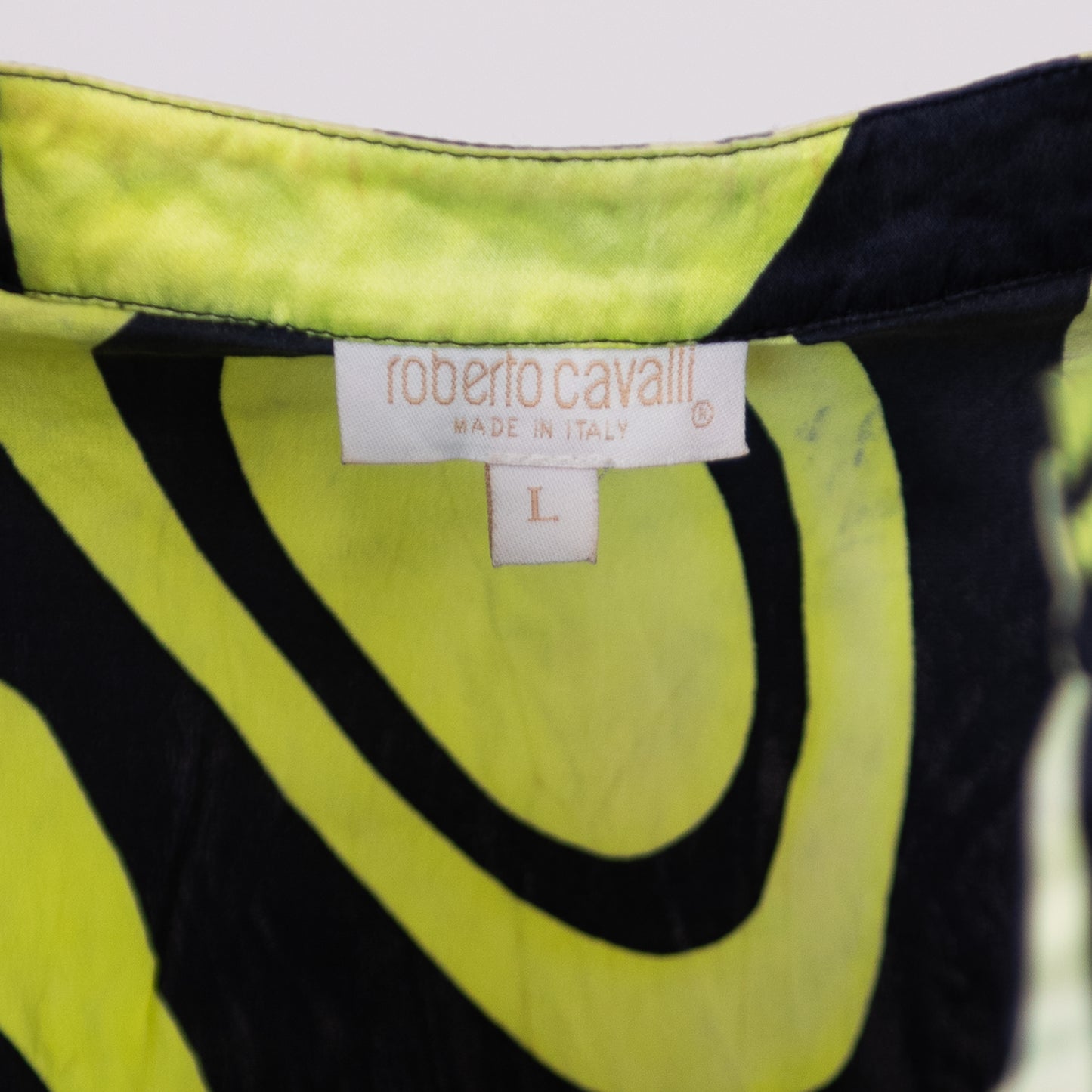 SS 2001 Silk Black And Yellow Shirt