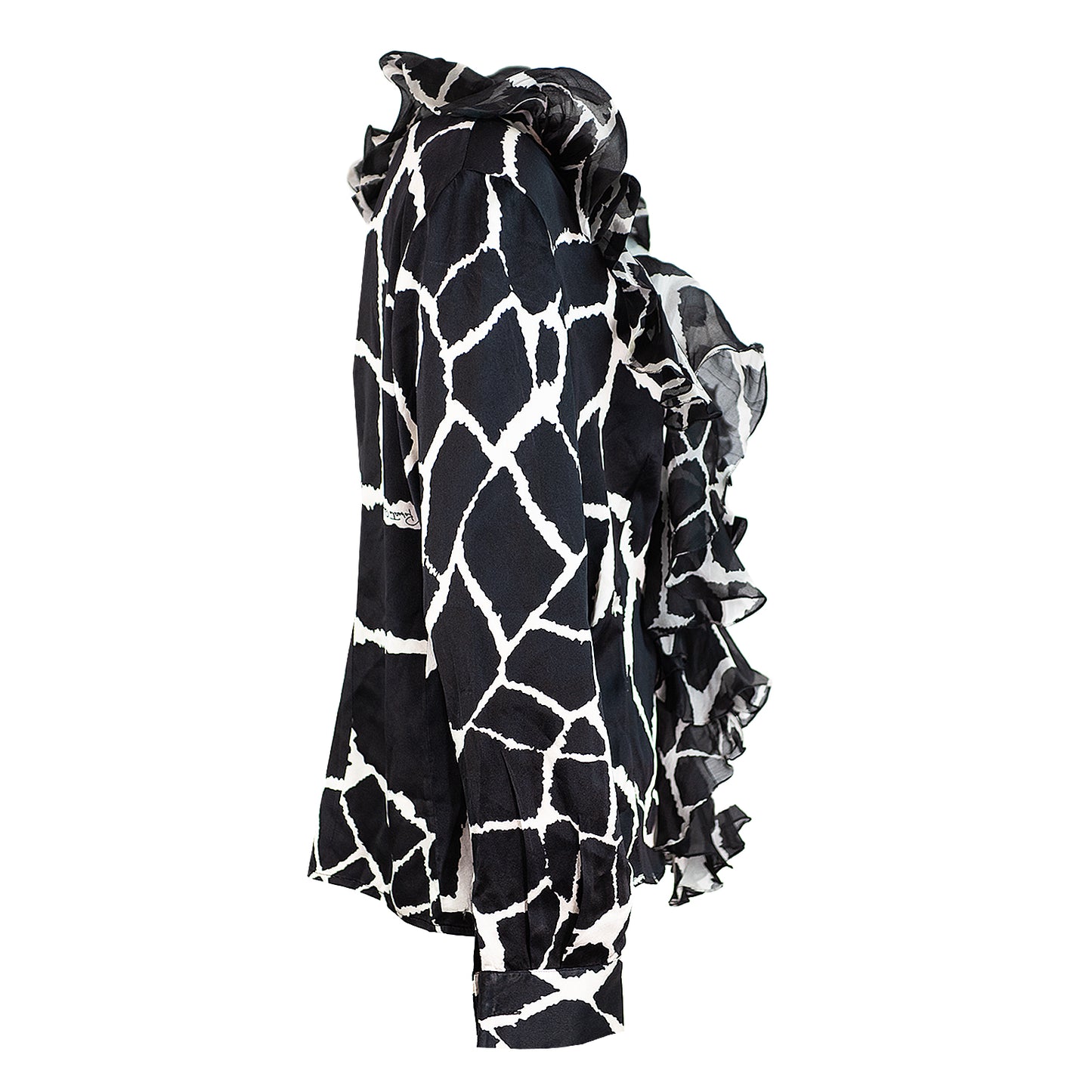 FW 2006 Animalier Silk Blouse Cardigan