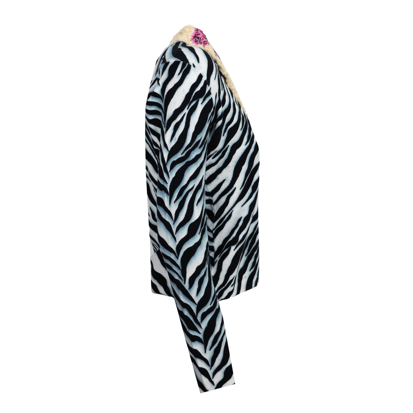 00's Zebra Fur Cardigan