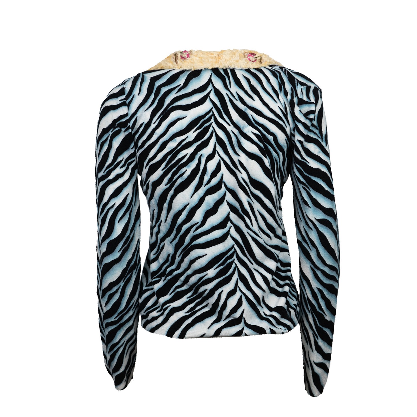 00's Zebra Fur Cardigan