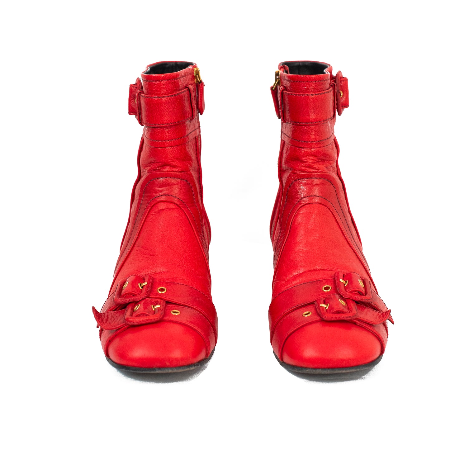 FW 2017 Capra Old Red Ankle Boots