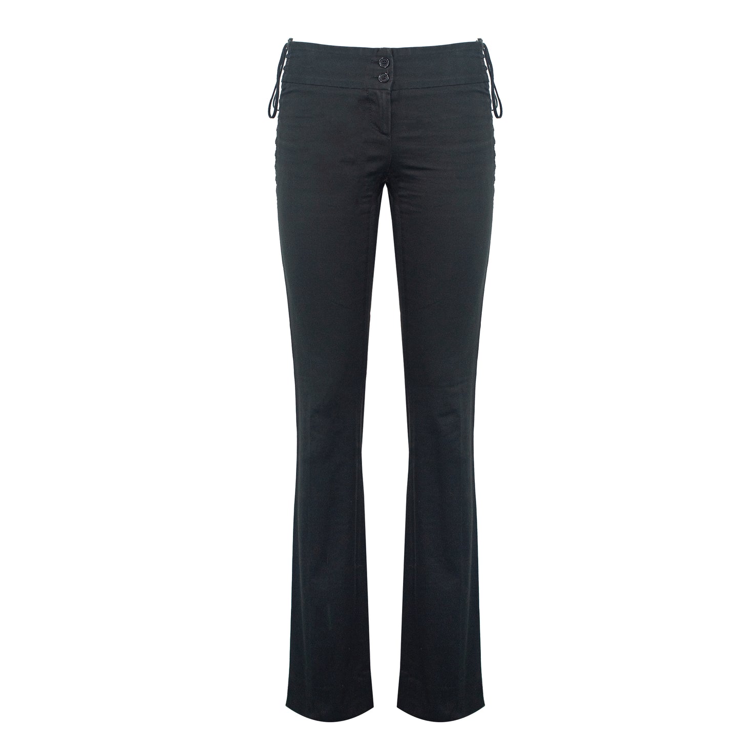 SS 2003 Bondage Lace-Up Black Pants