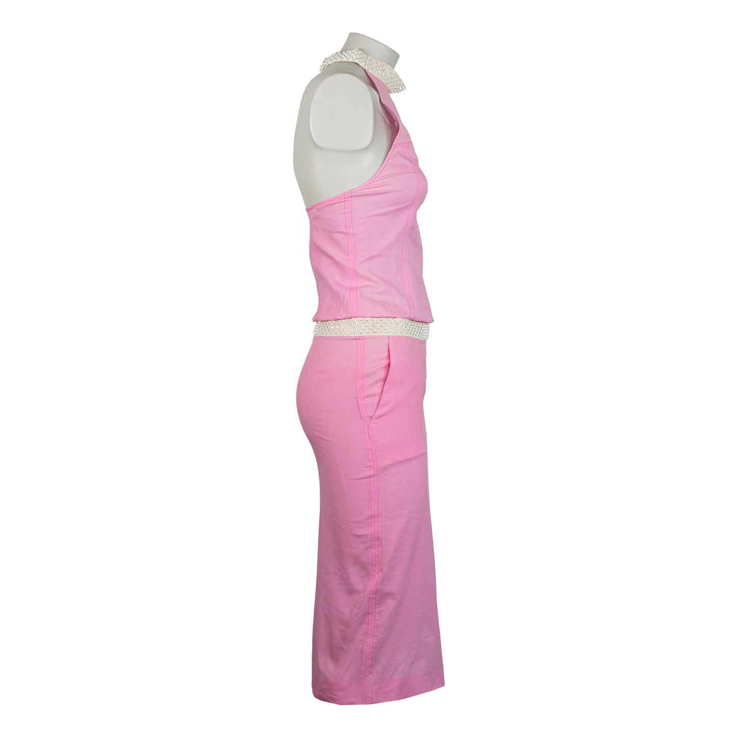 SS 2000 Pink Cotton Two-Piece Set