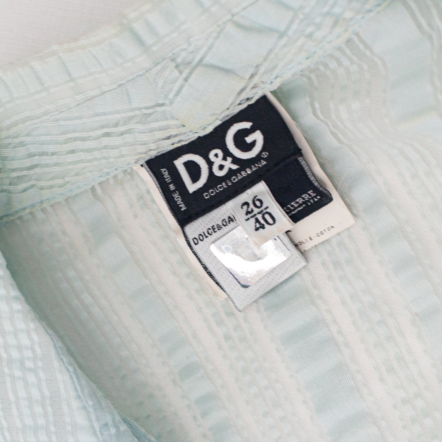 SS 2006 Sheer Light Blue Shirt