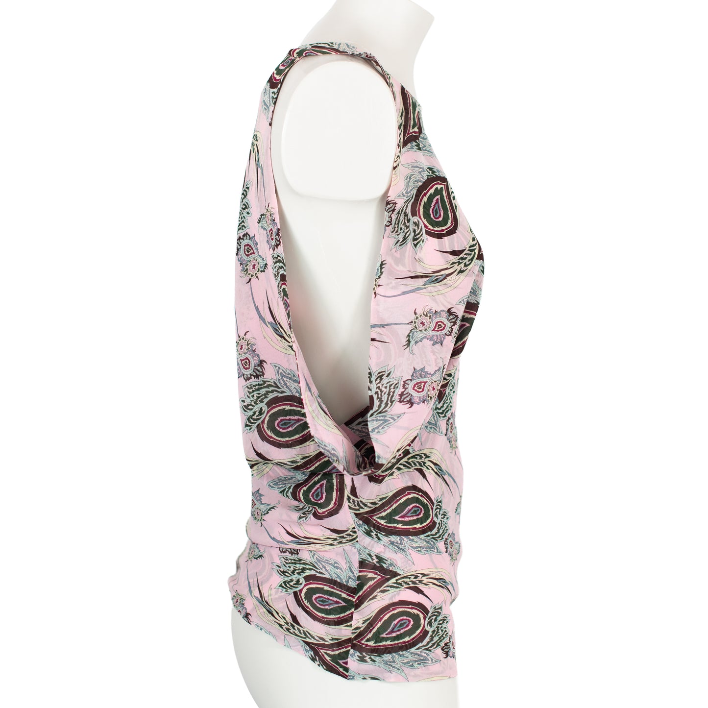 SS 2001 "Voss" Pink Chiffon Halter Top