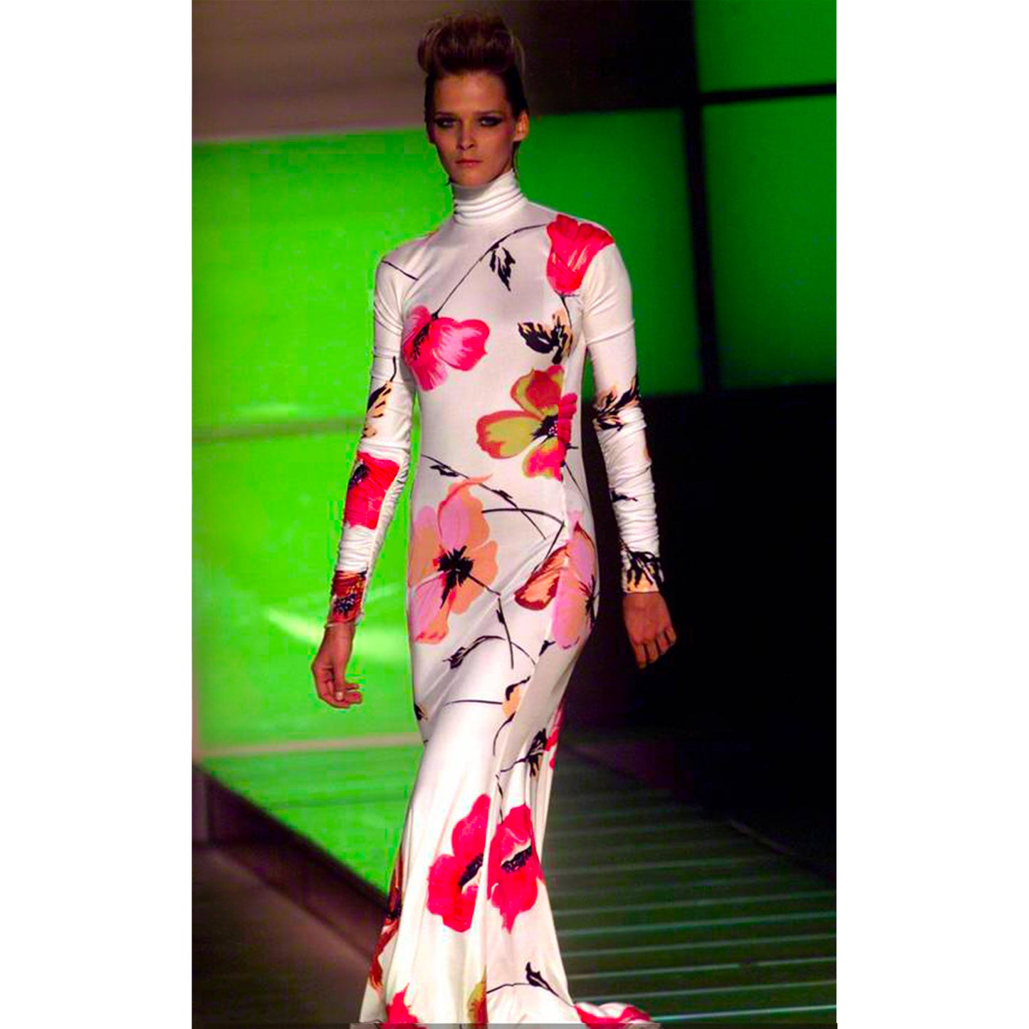 SS 2001 Flower Silk Dress