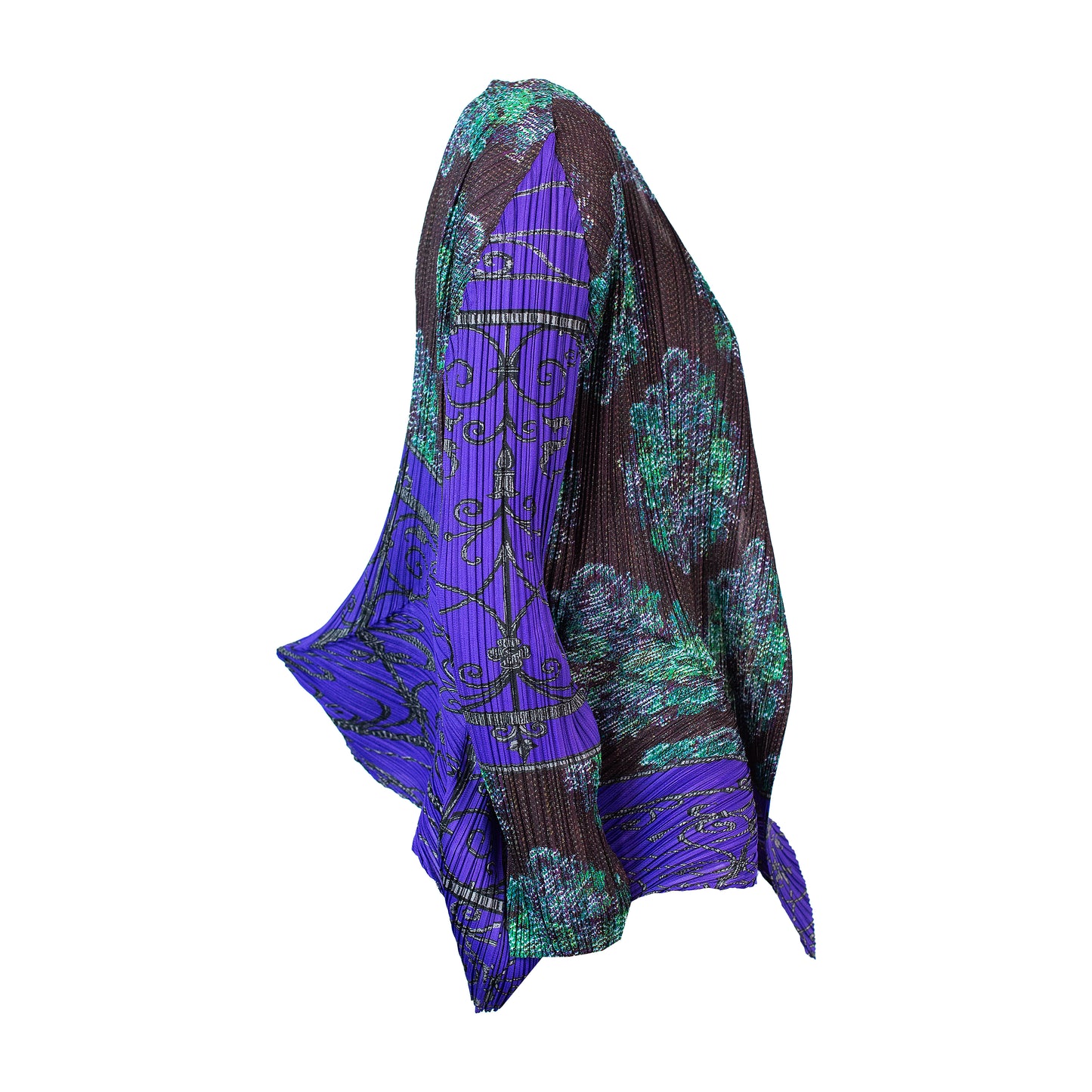 FW 2005 Rare Print Plisse Jacket