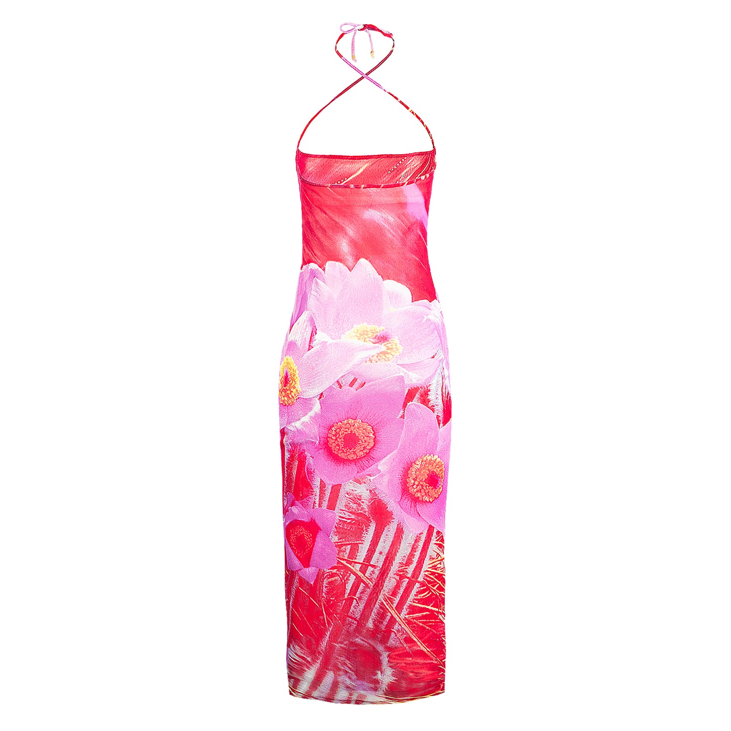 SS 2000 Flowers Diamonds Dress