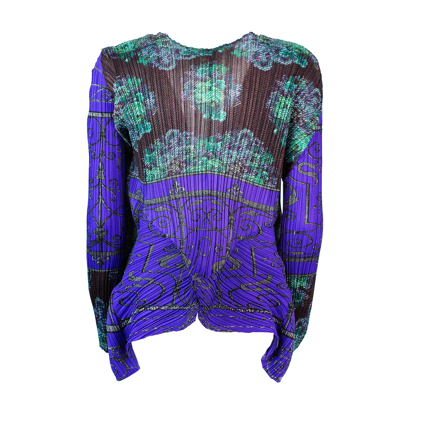 FW 2005 Rare Print Plisse Jacket
