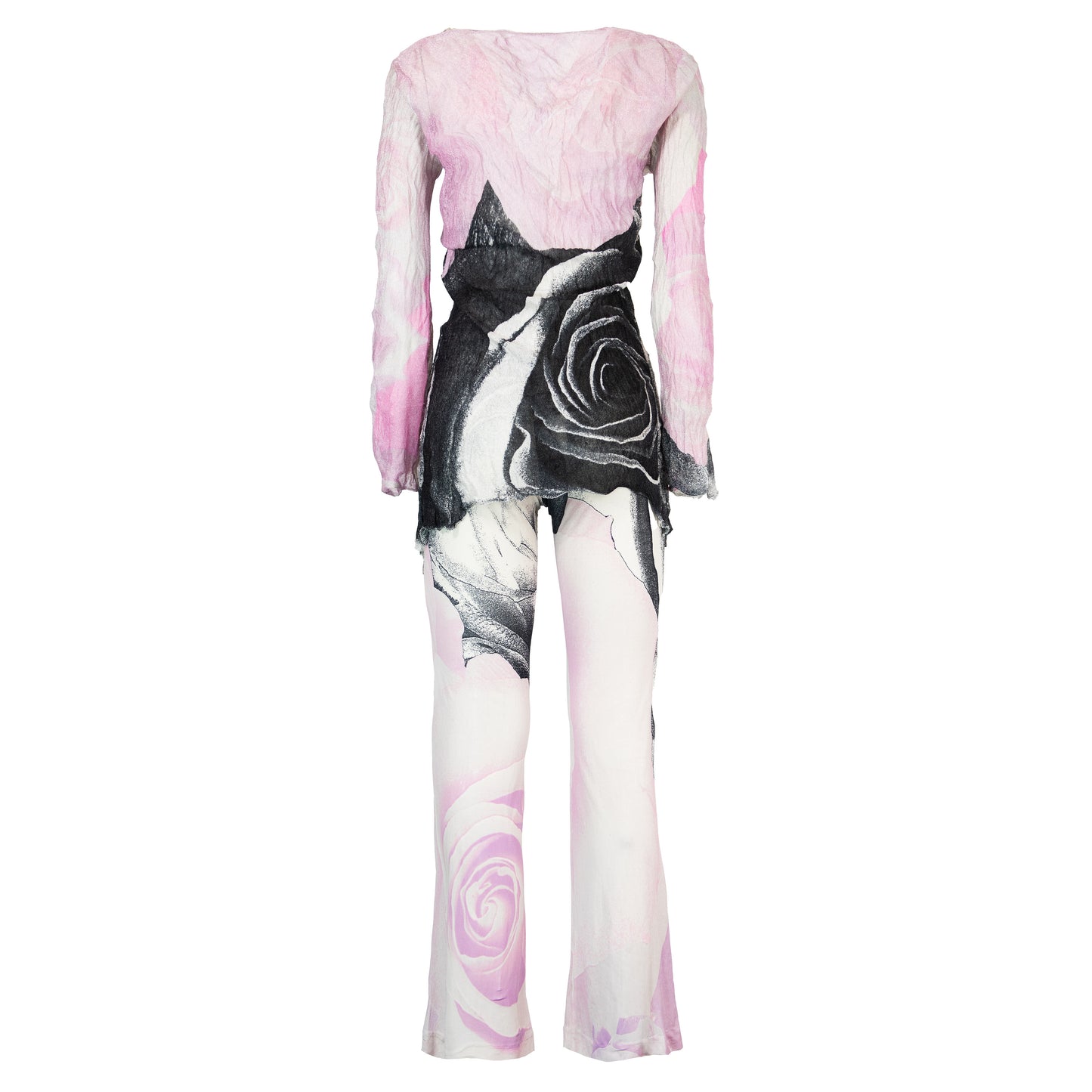 SS 2000 Cardigan and Trousers Roses Set