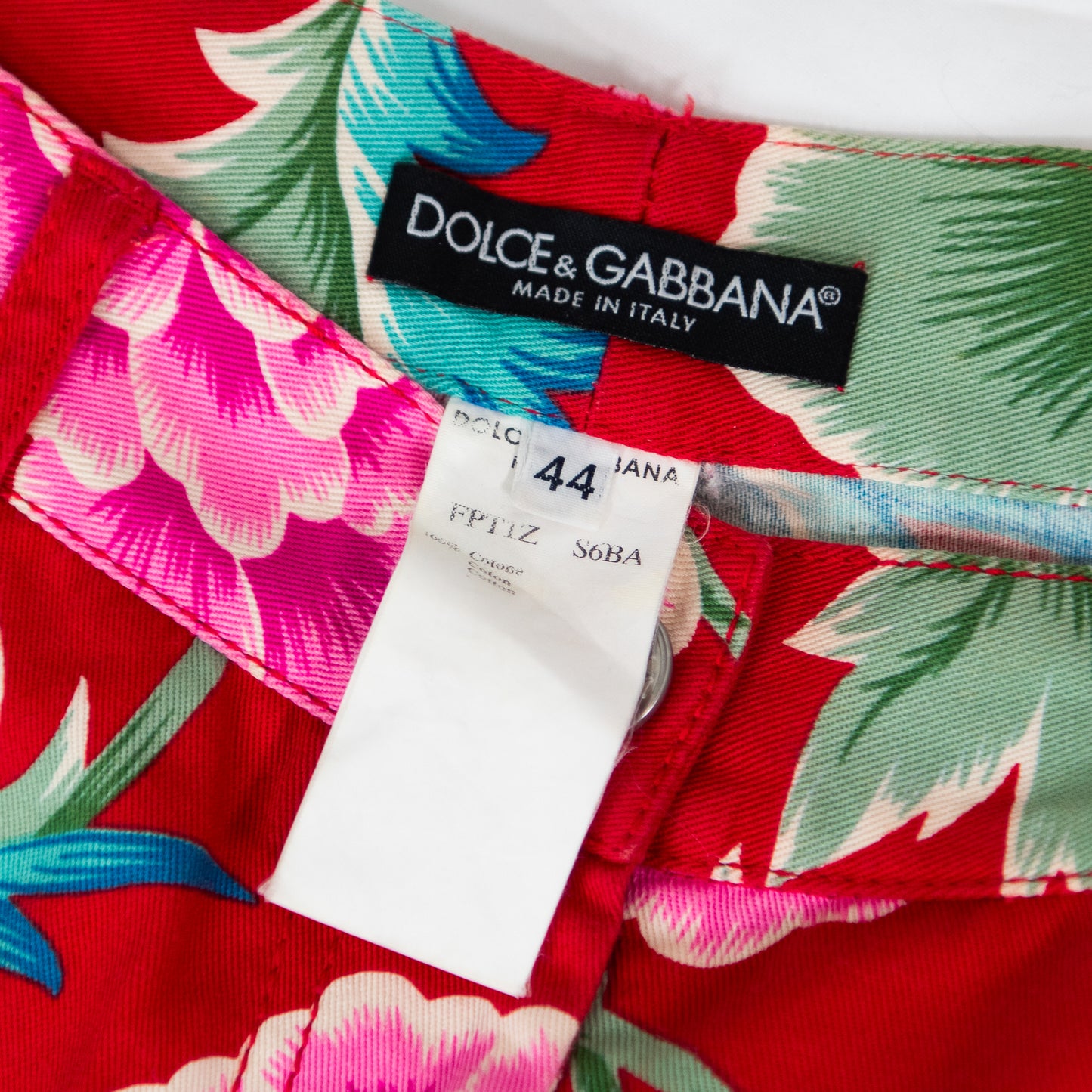 00's Red Floral Pants